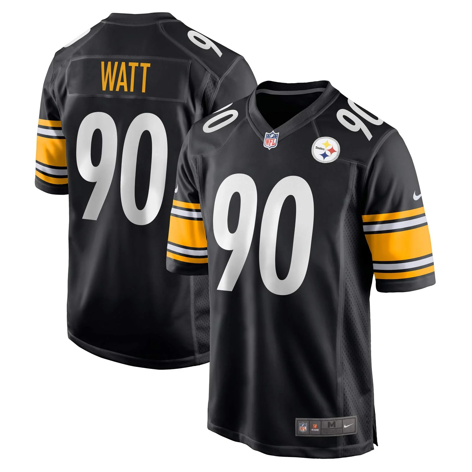 Fanatics Nike Pittsburgh Steelers Watt 90 Home Game Jersey - Image 3
