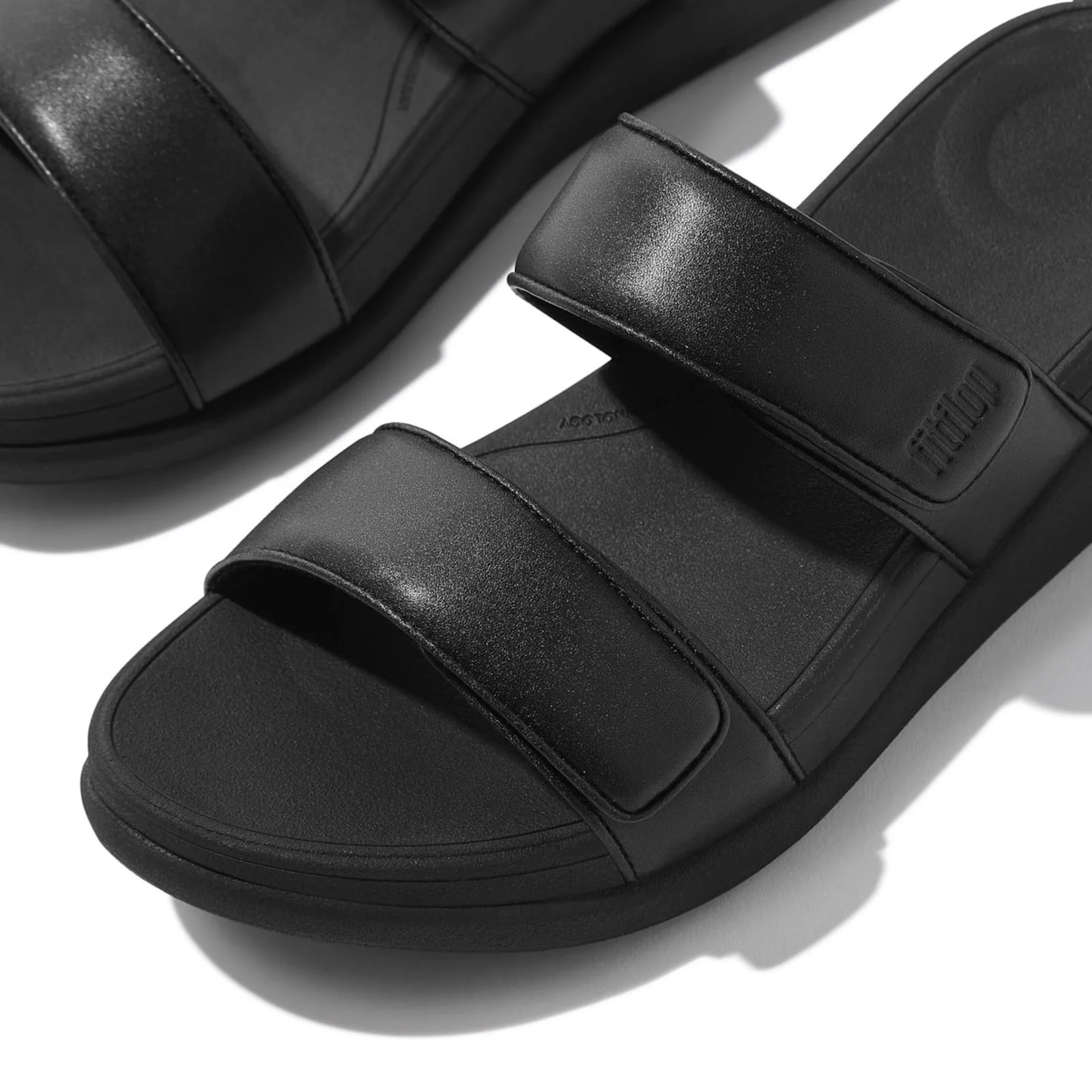 Fitflop Womens F-Mode Go Sandals All Black - Image 4