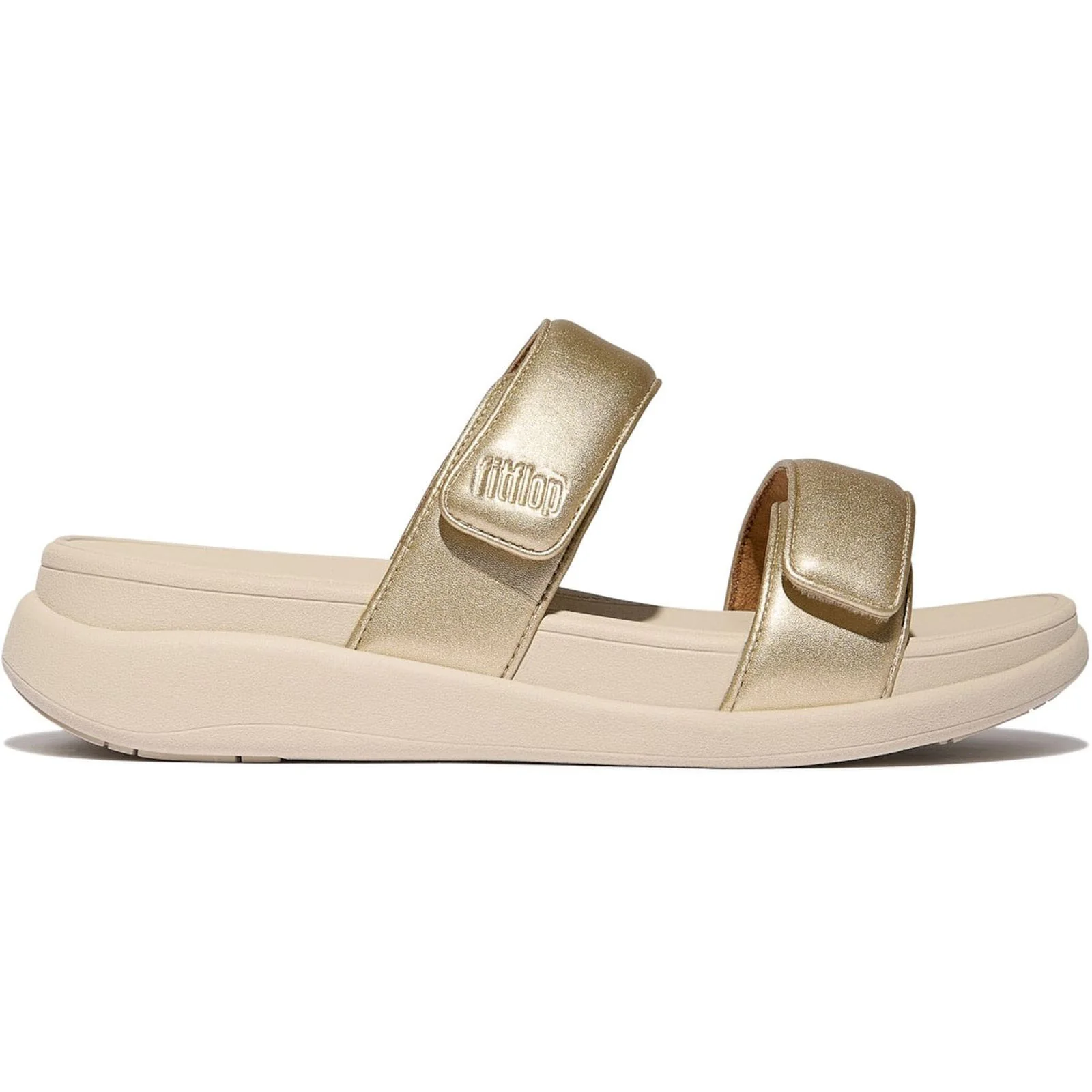 Fitflop Womens F-Mode Go Sandals Platino