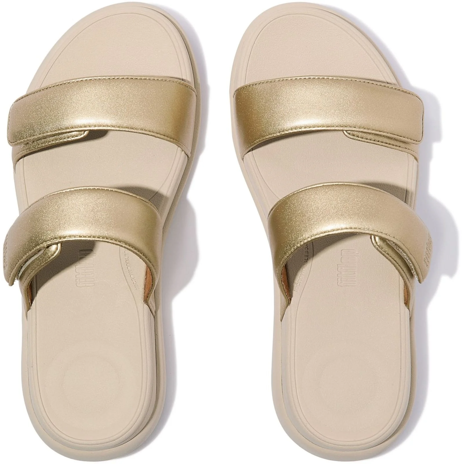 Fitflop Womens F-Mode Go Sandals Platino - Image 2