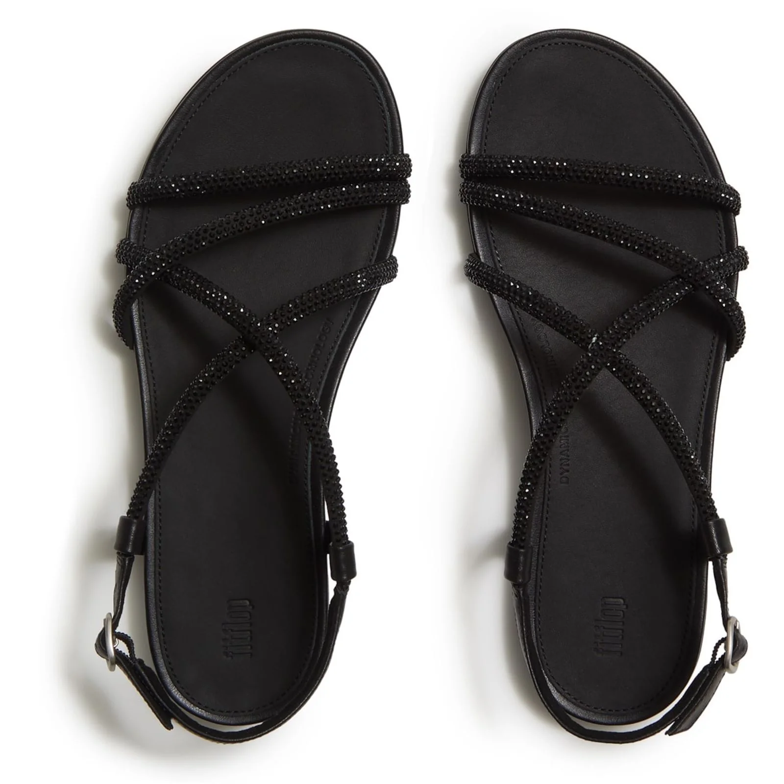 Fitflop Womens Gracie Crystal Sandals All Black - Image 2