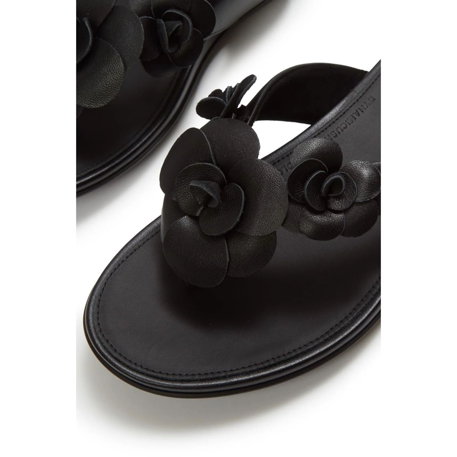 Fitflop Womens Gracie Flower Flip-Flops Black - Image 4