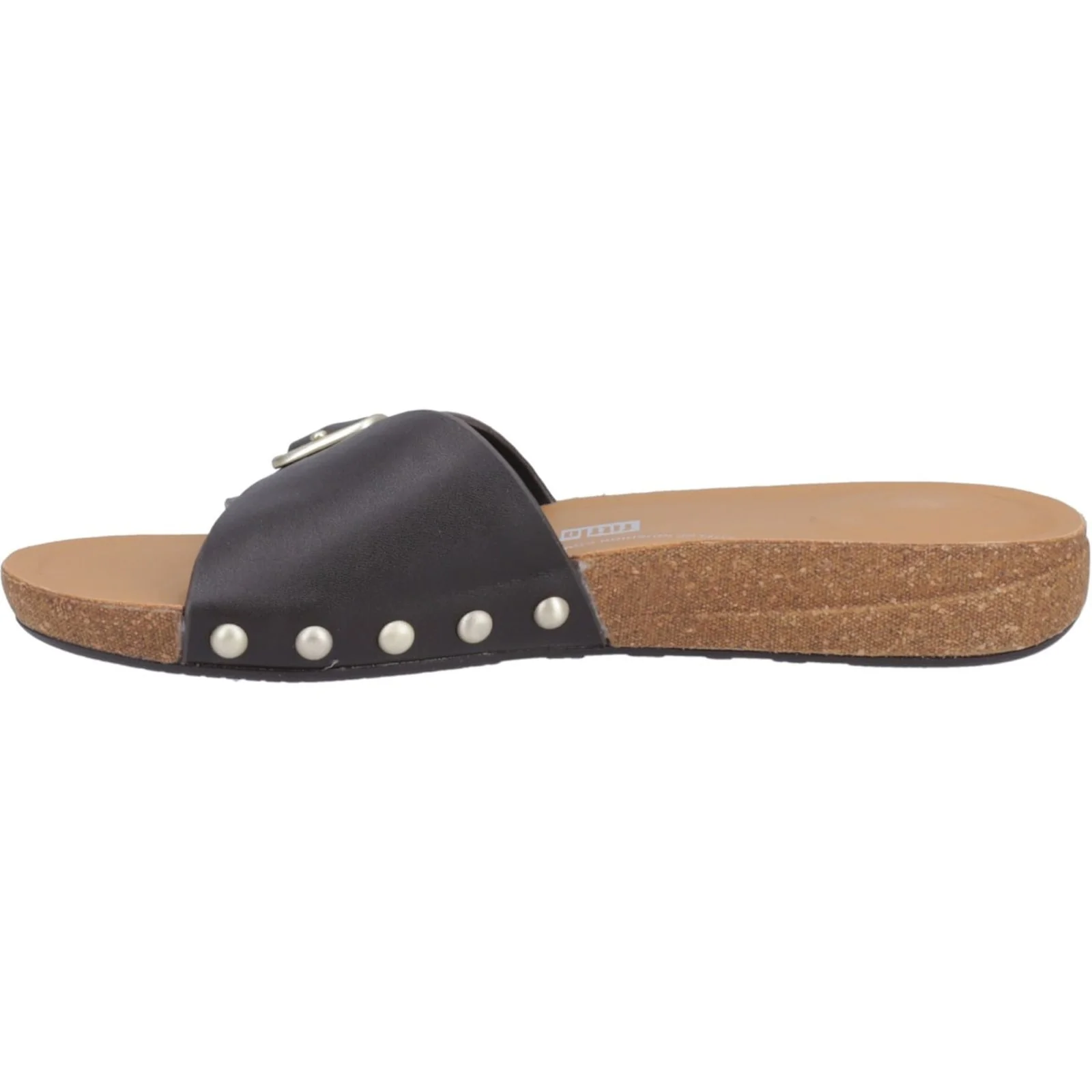 Fitflop Womens iQushion Adjustable Buckle Slides Chocolate Brown - Image 2