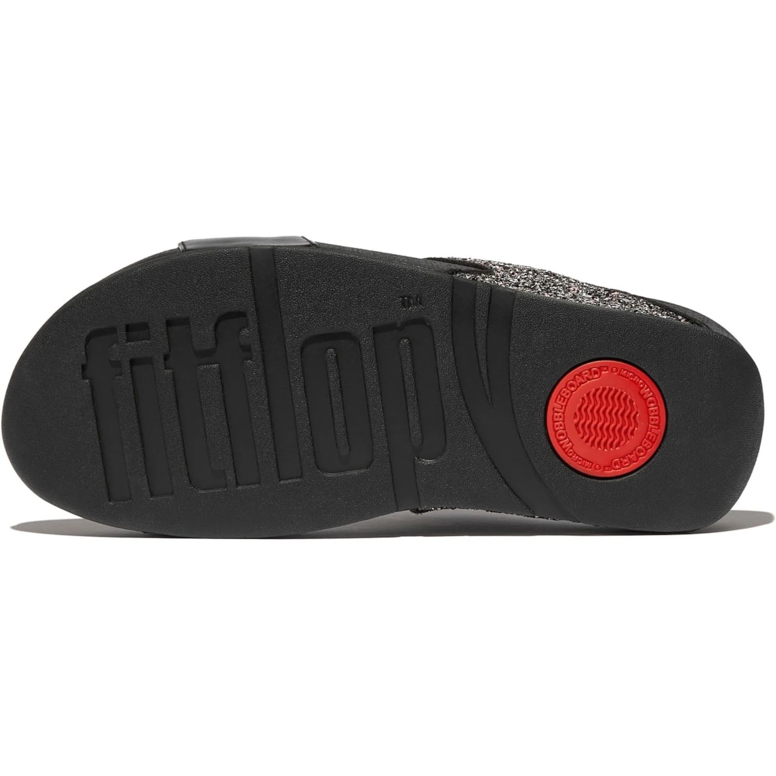 Fitflop Womens Lulu 2 Bar Glitter Sandal Black/Multi - Image 3