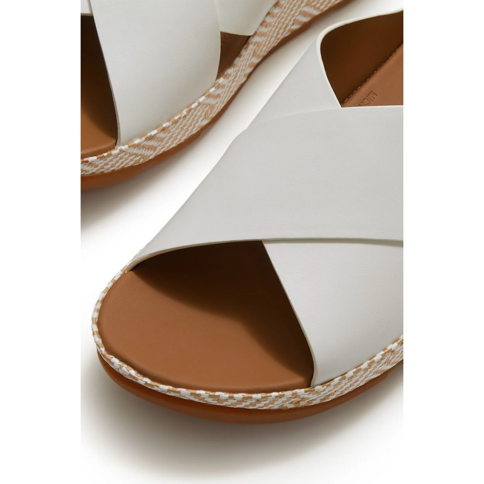Fitflop Womens Lulu Lux Graphic-Weave Slides Urban White - Image 4