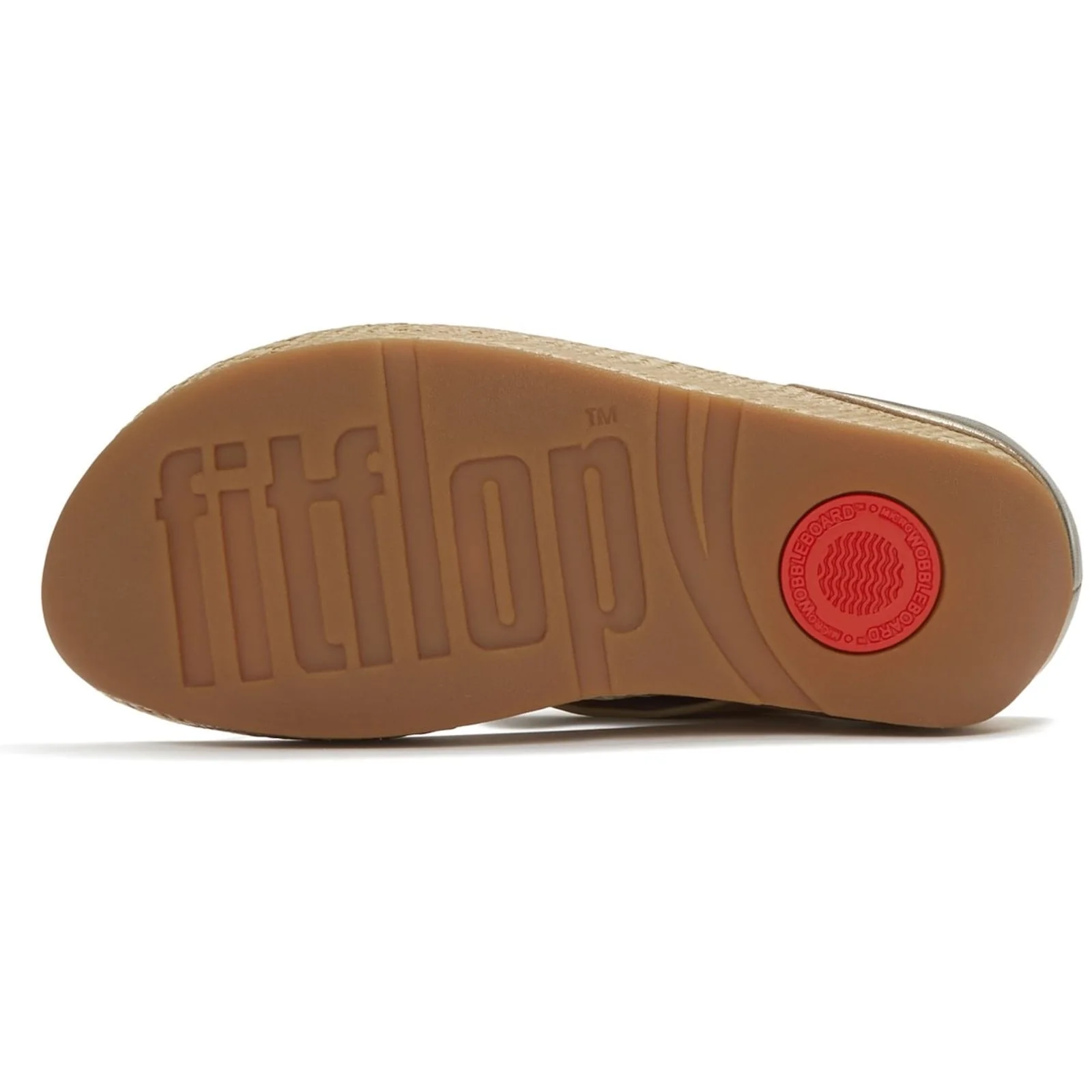 Fitflop Womens Lulu Lux Graphic-Weave Toe-Post Platino - Image 3