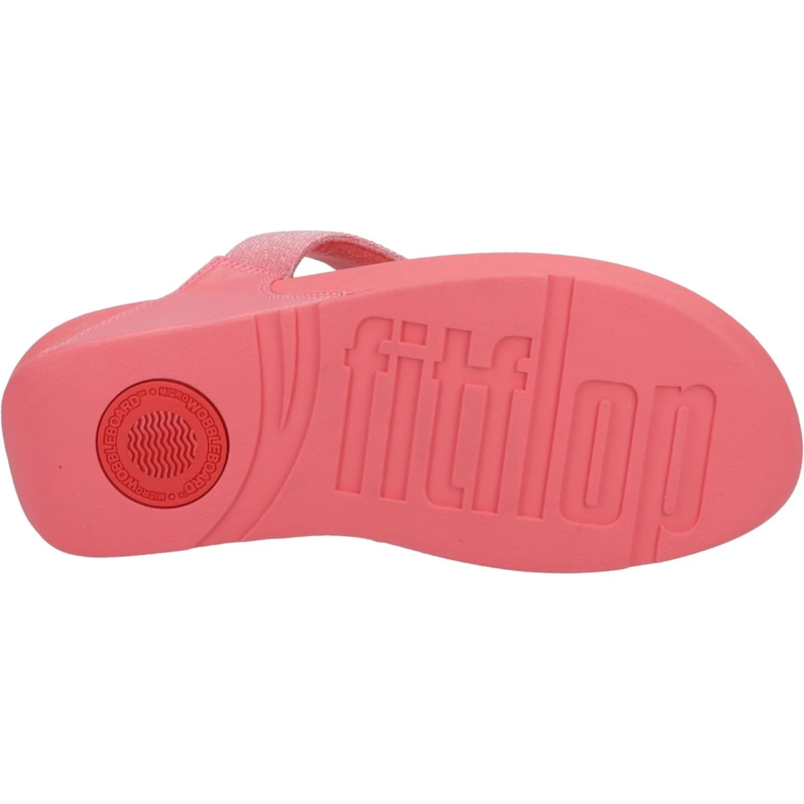 Fitflop Womens Lulu Shimmerlux Toe Post Sandals Rosy Coral - Image 4