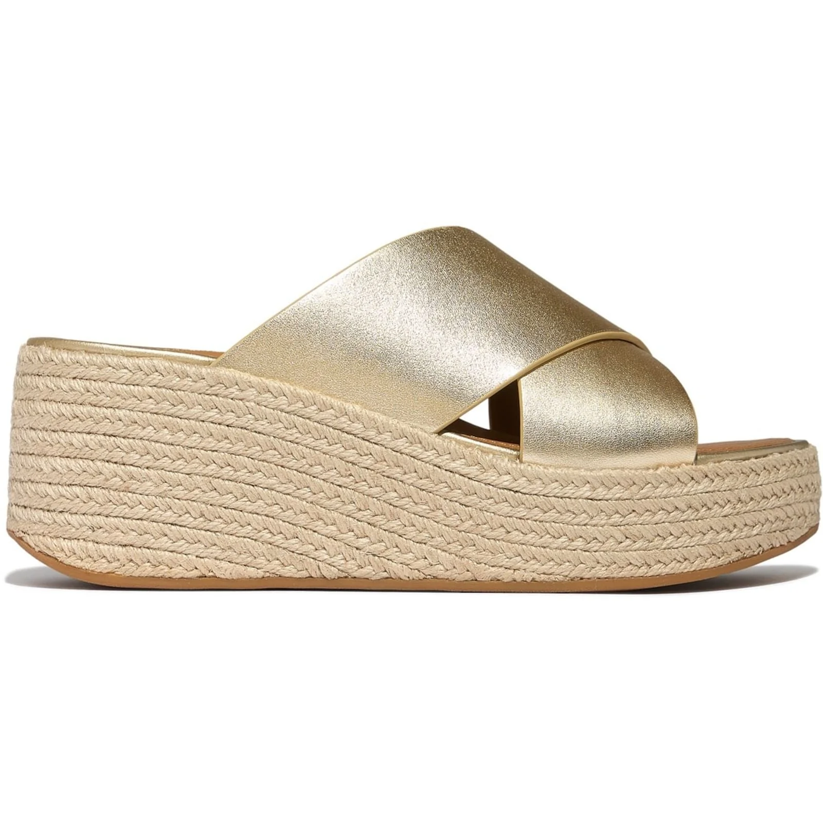 Fitflop Womens Platfforms Espadrille Platino