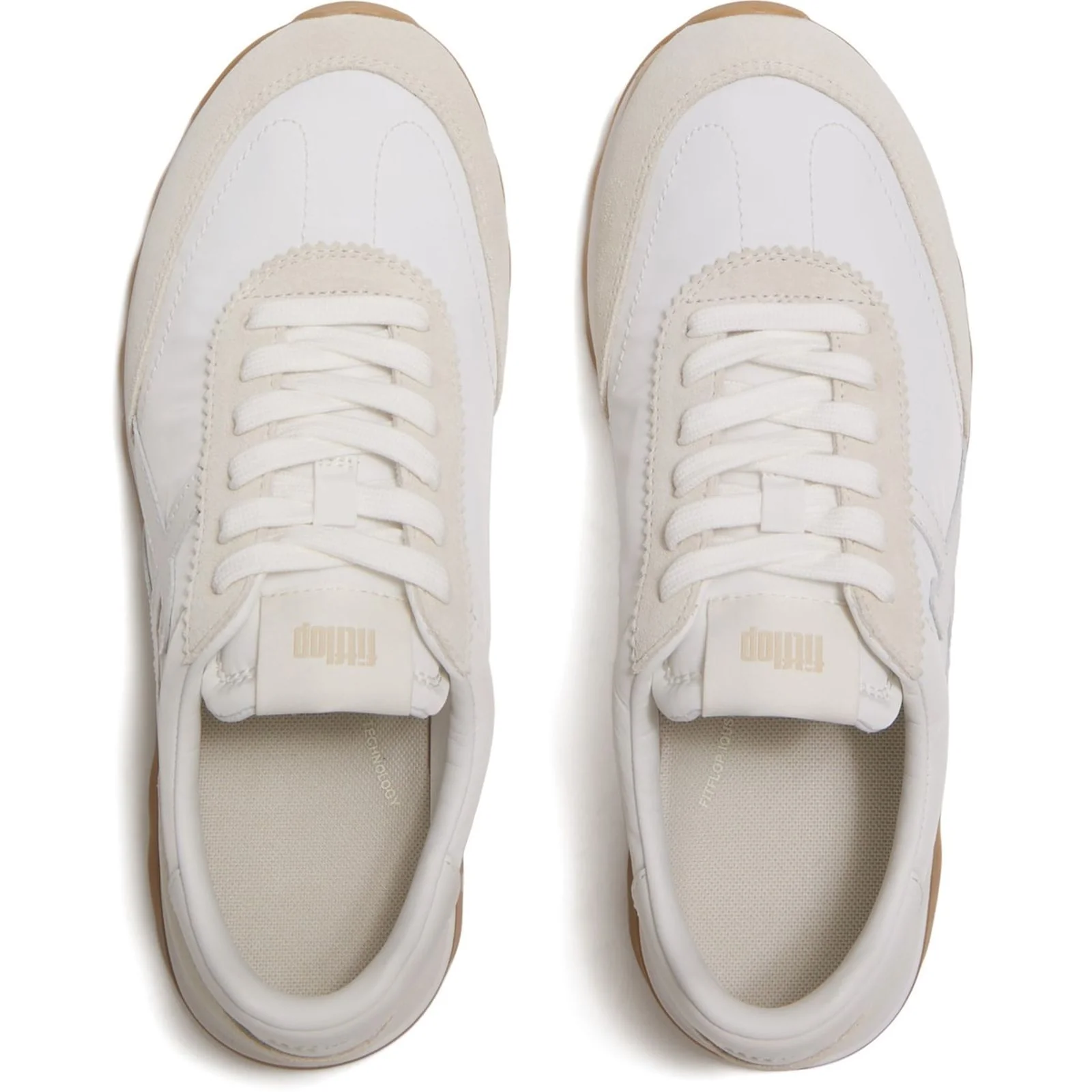 Fitflop Womens Retro-Q FF Sneakers Urban White Mix - Image 2