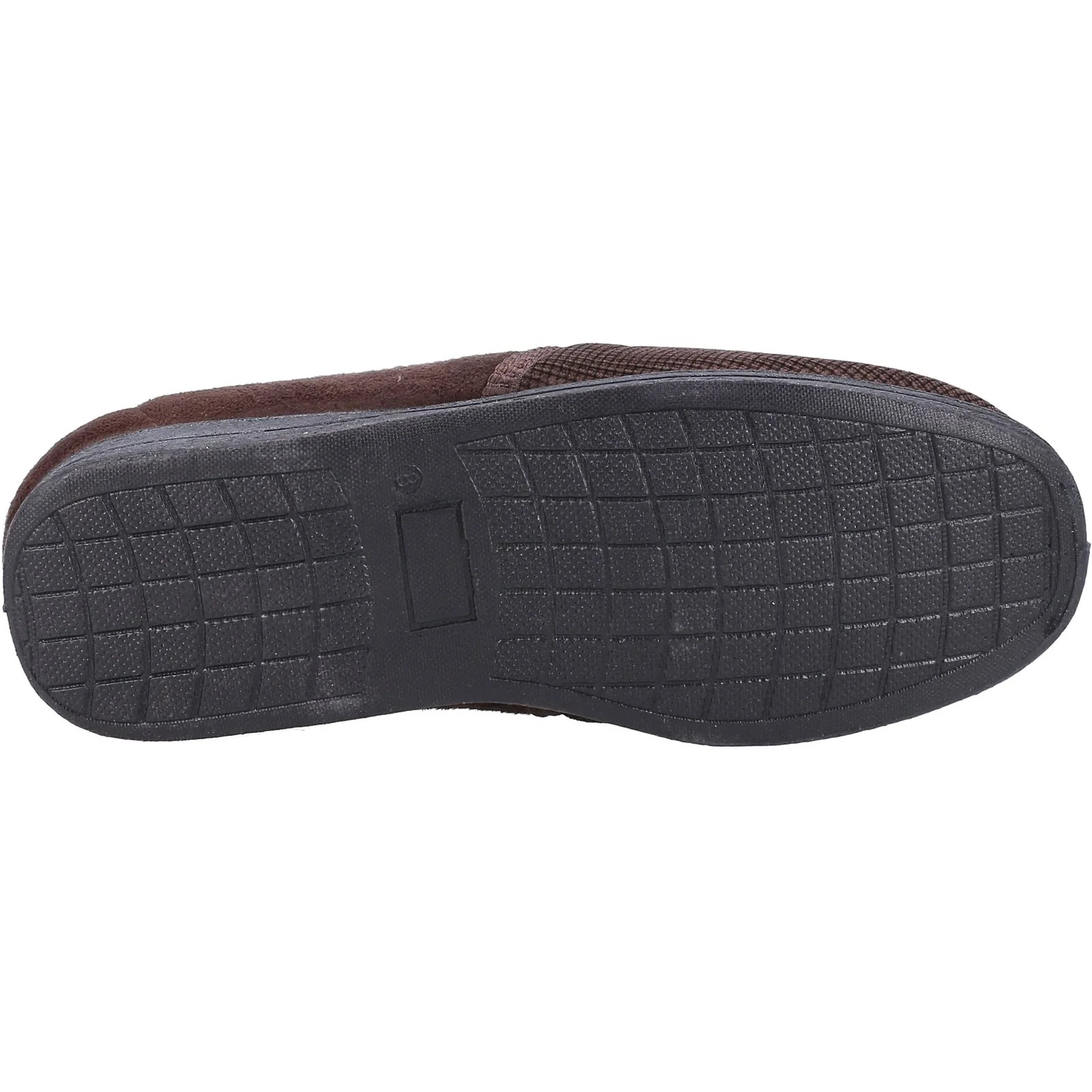 Fleet & Foster Mens Tim Twin Gusset Slipper Brown - Image 2
