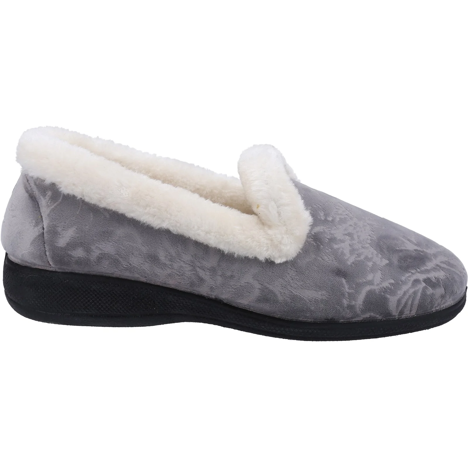 Fleet & Foster Womens Adelaide Memory Foam Slipper Grey