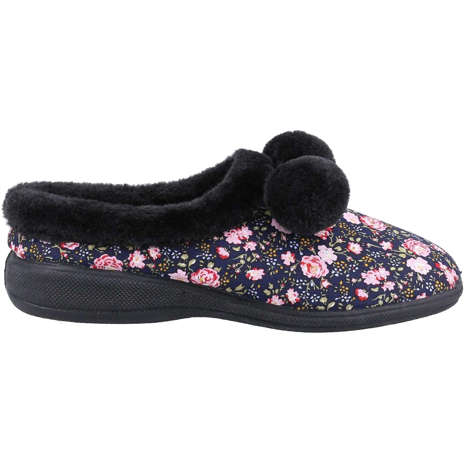 Fleet & Foster Womens Buzzard Mule Slipper Black