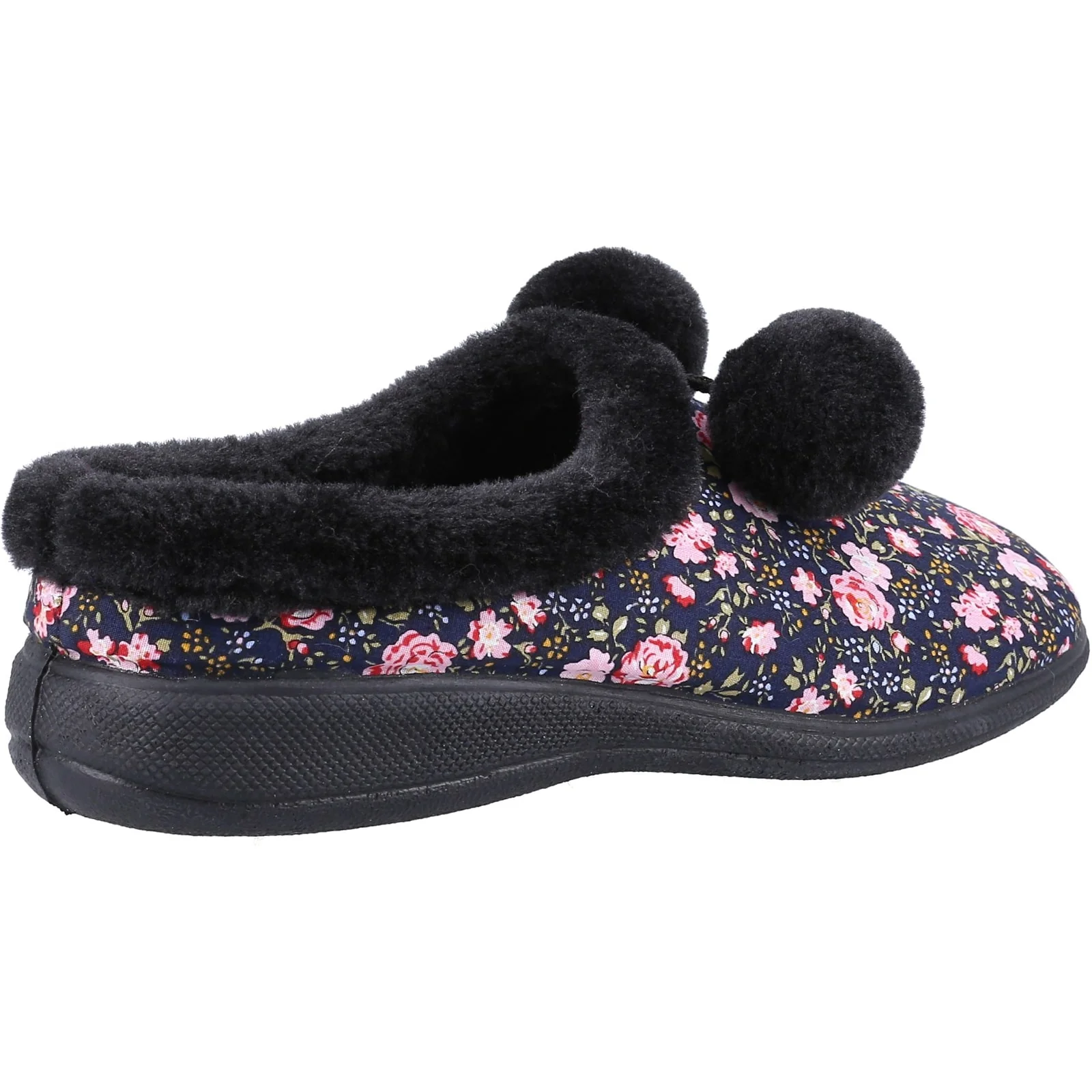Fleet & Foster Womens Buzzard Mule Slipper Black - Image 3