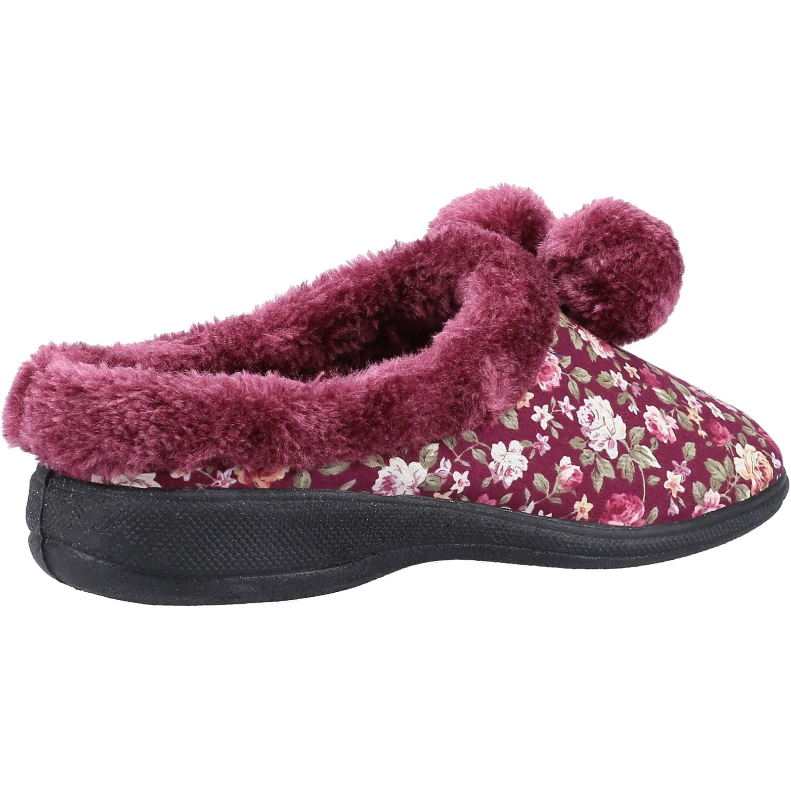Fleet & Foster Womens Buzzard Mule Slipper Burgundy - Image 3