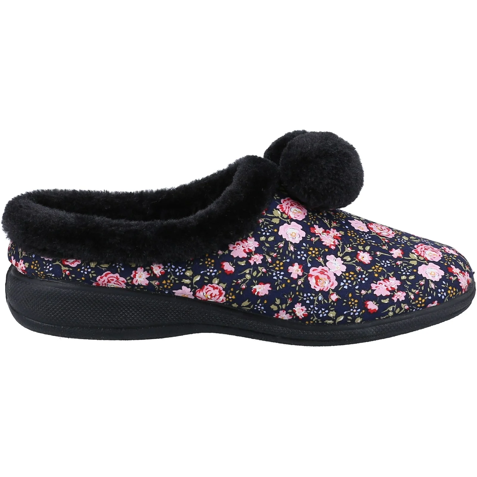 Fleet & Foster Womens Buzzard Mule Slipper Navy