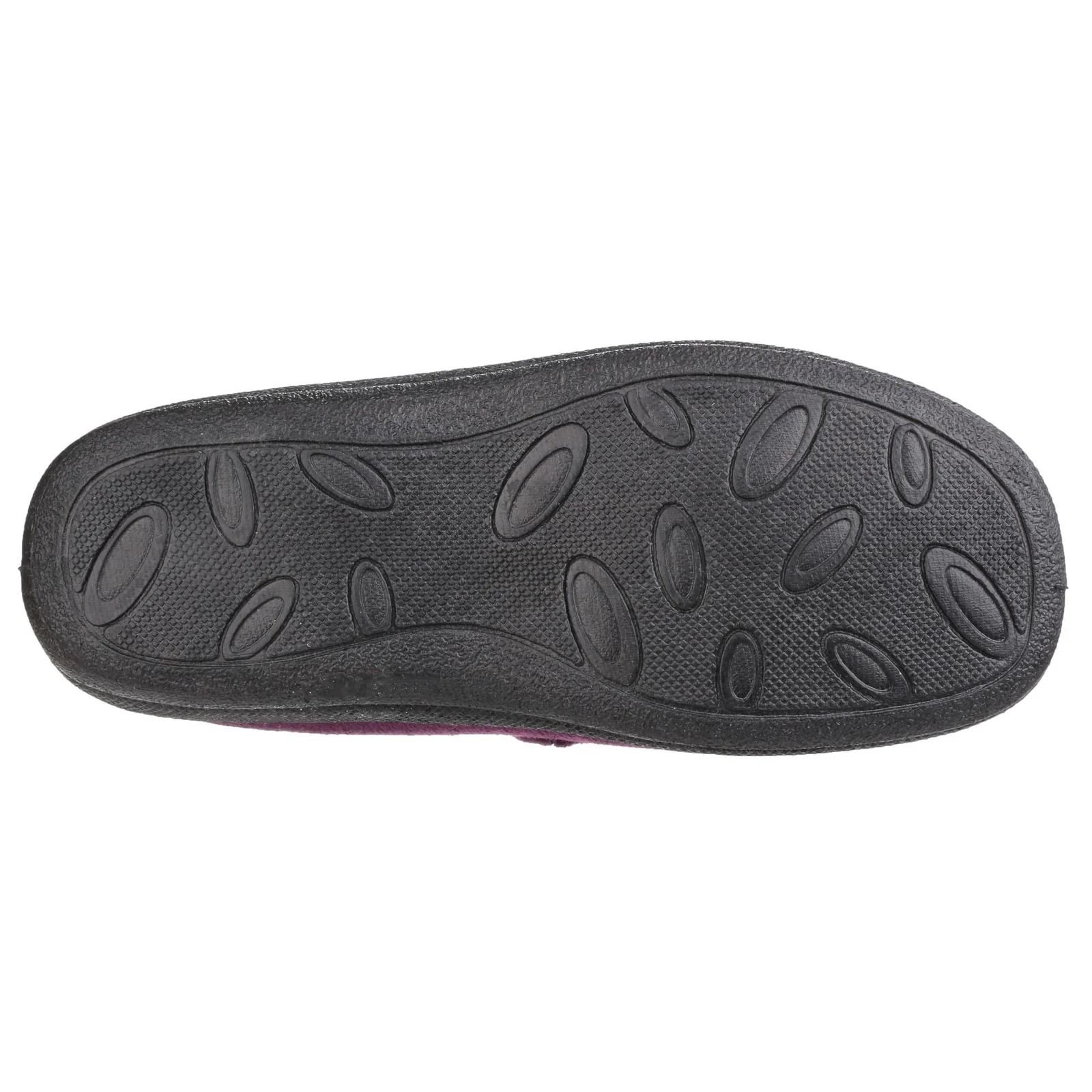 Fleet & Foster Womens Capa Touch Fastening Memory Foam Slipper Plum - Image 2