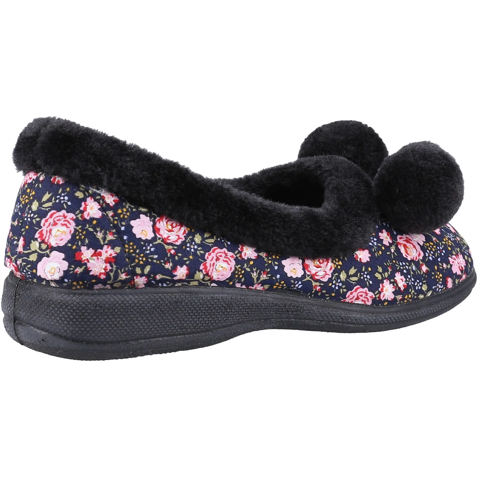 Fleet & Foster Womens Goldfinch Ladies Slipper Black - Image 3