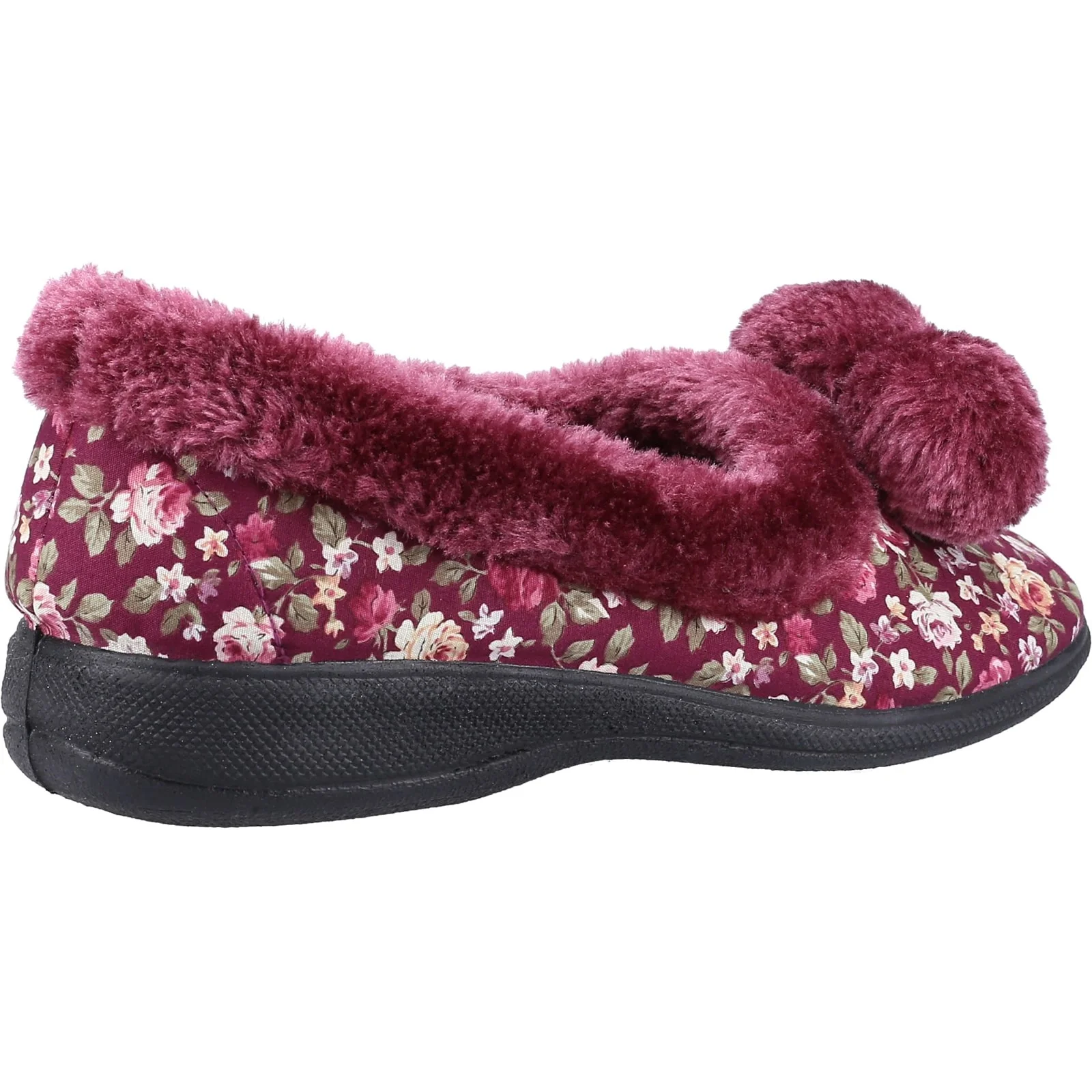 Fleet & Foster Womens Goldfinch Ladies Slipper Burgundy - Image 3