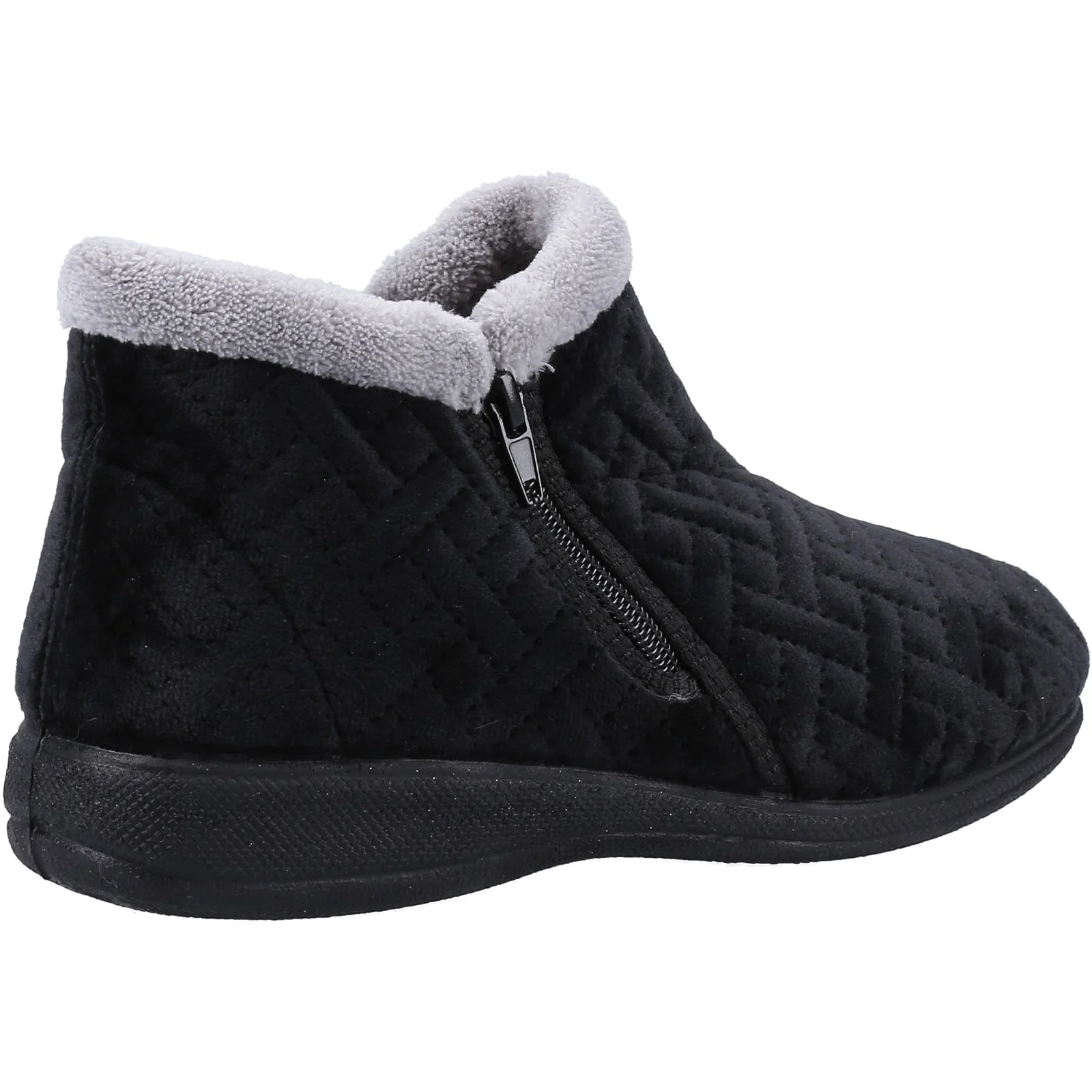Fleet & Foster Womens Perendale Slippers Black - Image 3