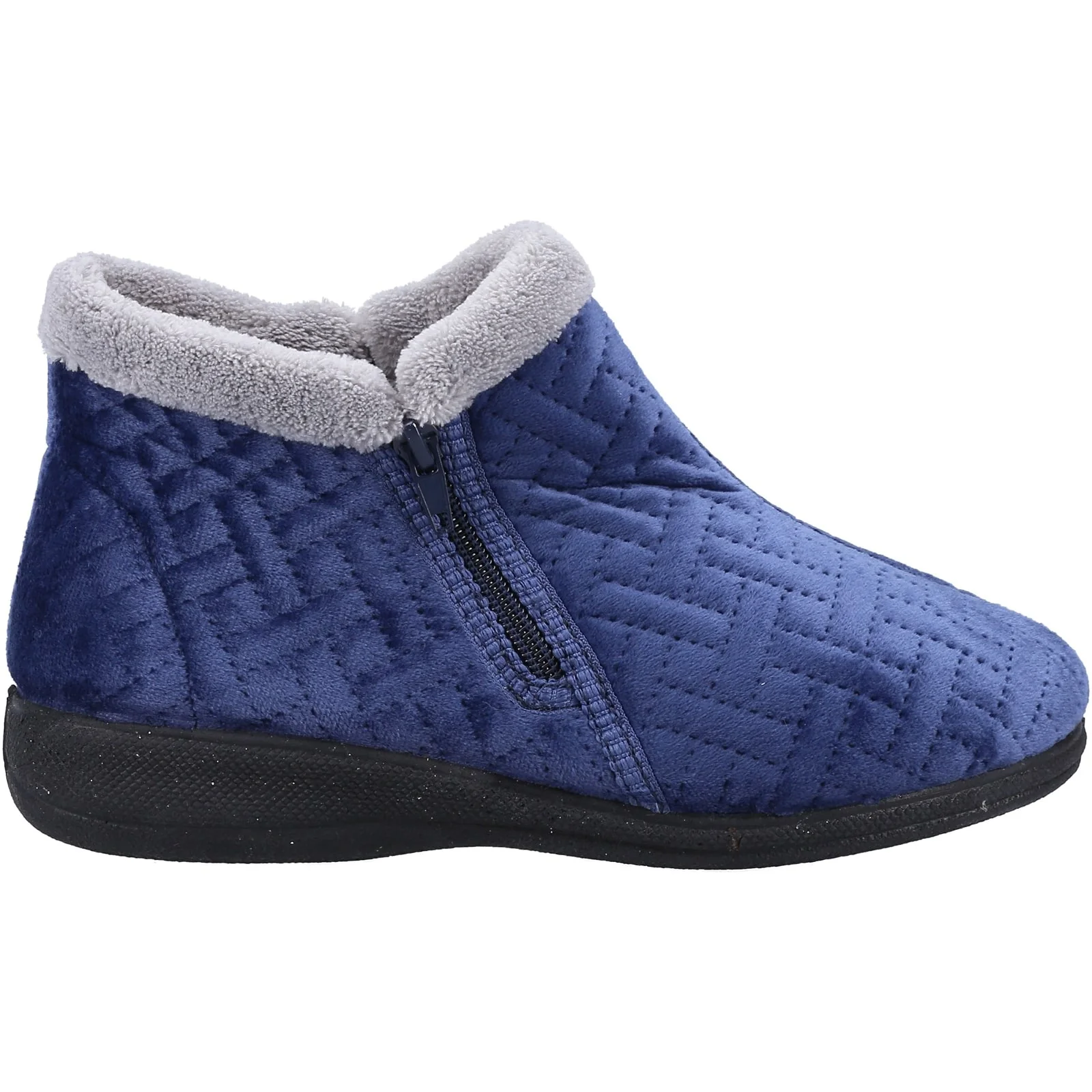 Fleet & Foster Womens Perendale Slippers Navy