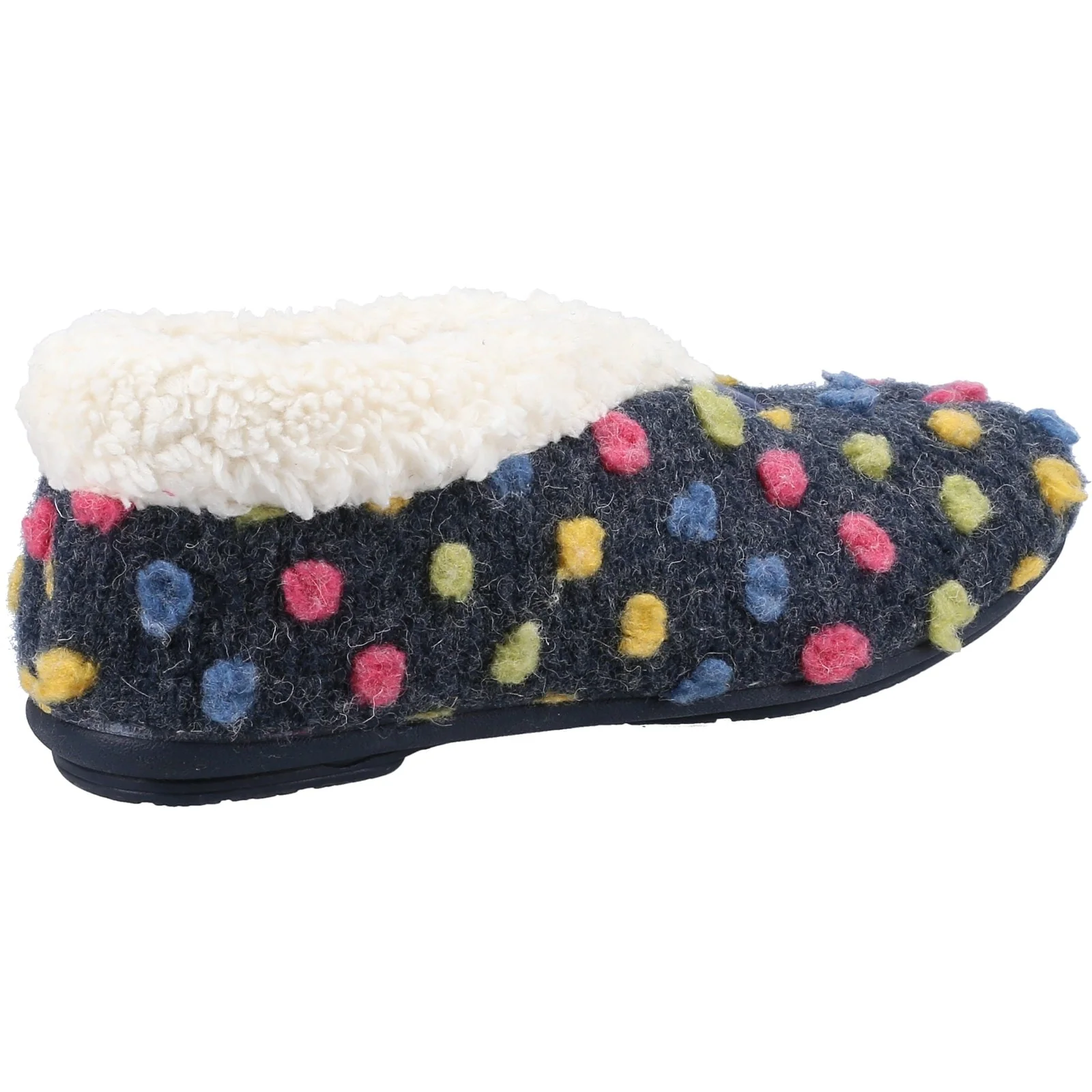Fleet & Foster Womens Snowberry Ladies Slipper Navy - Image 3