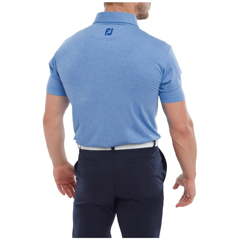 FootJoy Heather Self Collar Mens Golf Performance Shirt - Image 2