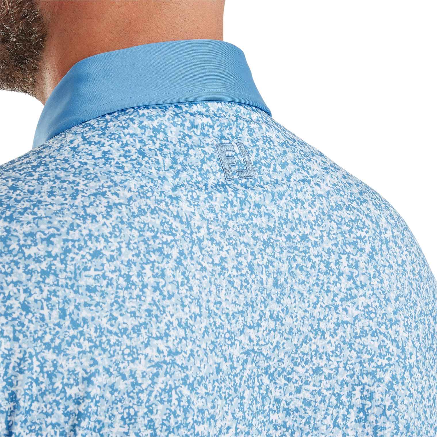 Footjoy Mens Camo Print Lisle Performance Golf Polo Shirt - Image 3