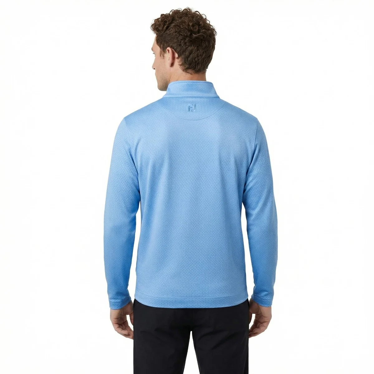 FootJoy Nautical Flag Tonal Golf Mens Half-Zip Top - Image 2