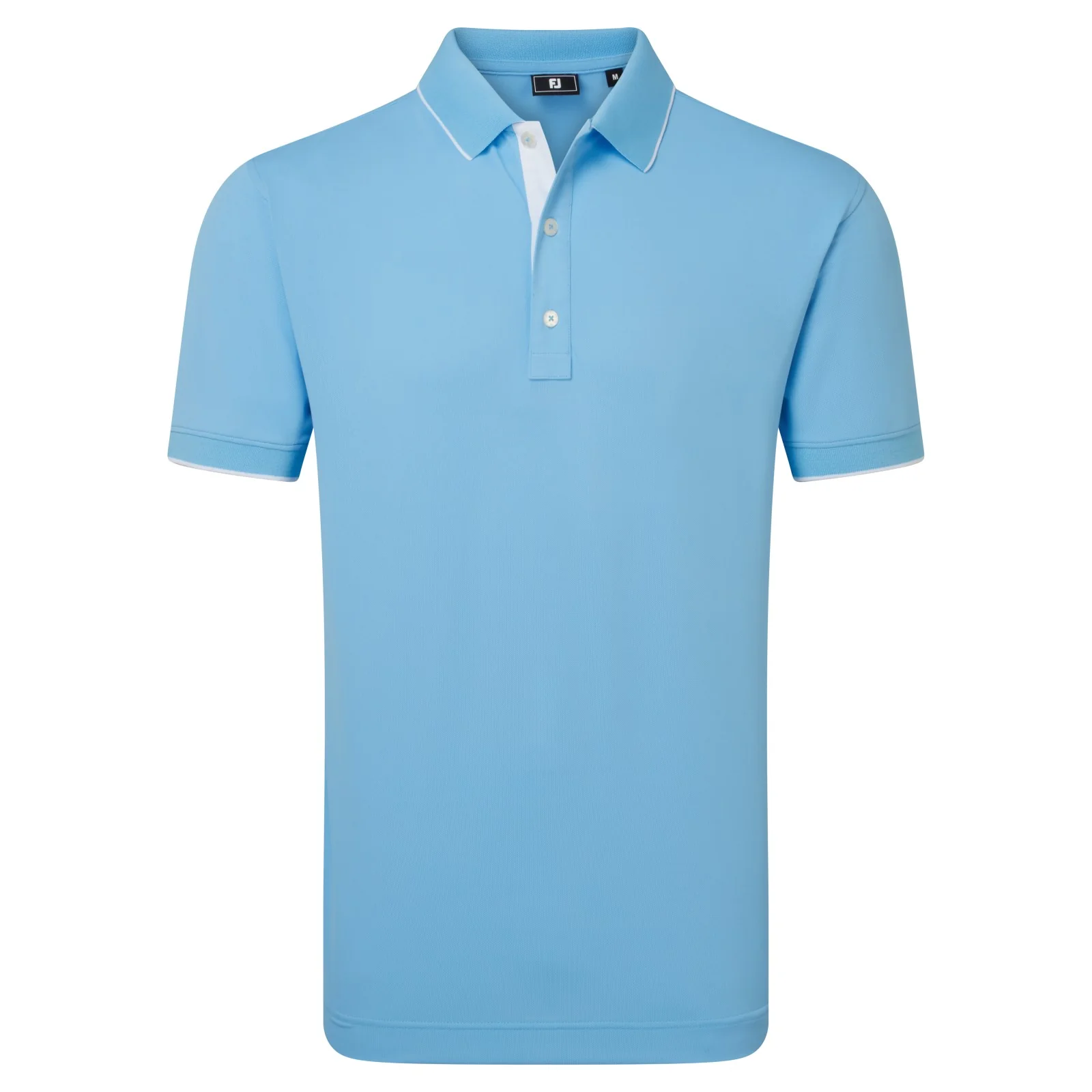FootJoy Wordmark Pique Performance Golf Mens Polo Shirt - Image 3