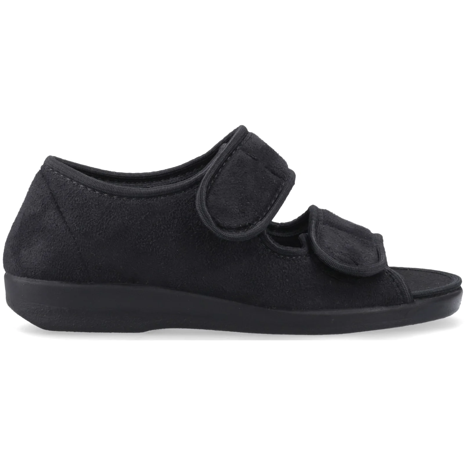 GBS Med Unisex Med Brompton Touch Fastening Slipper Black