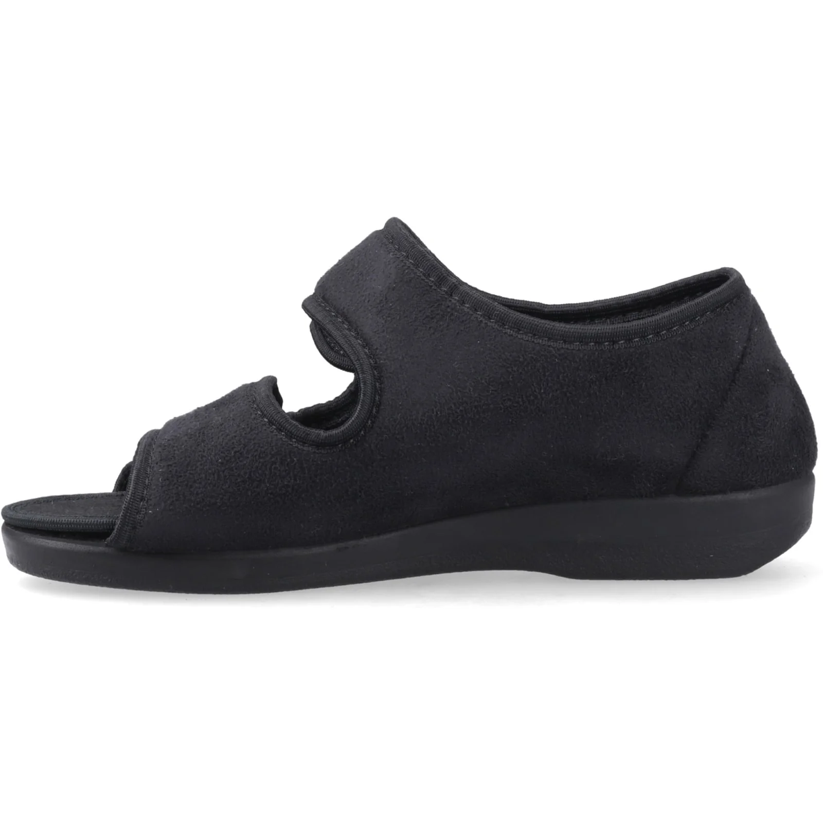 GBS Med Unisex Med Brompton Touch Fastening Slipper Black - Image 2