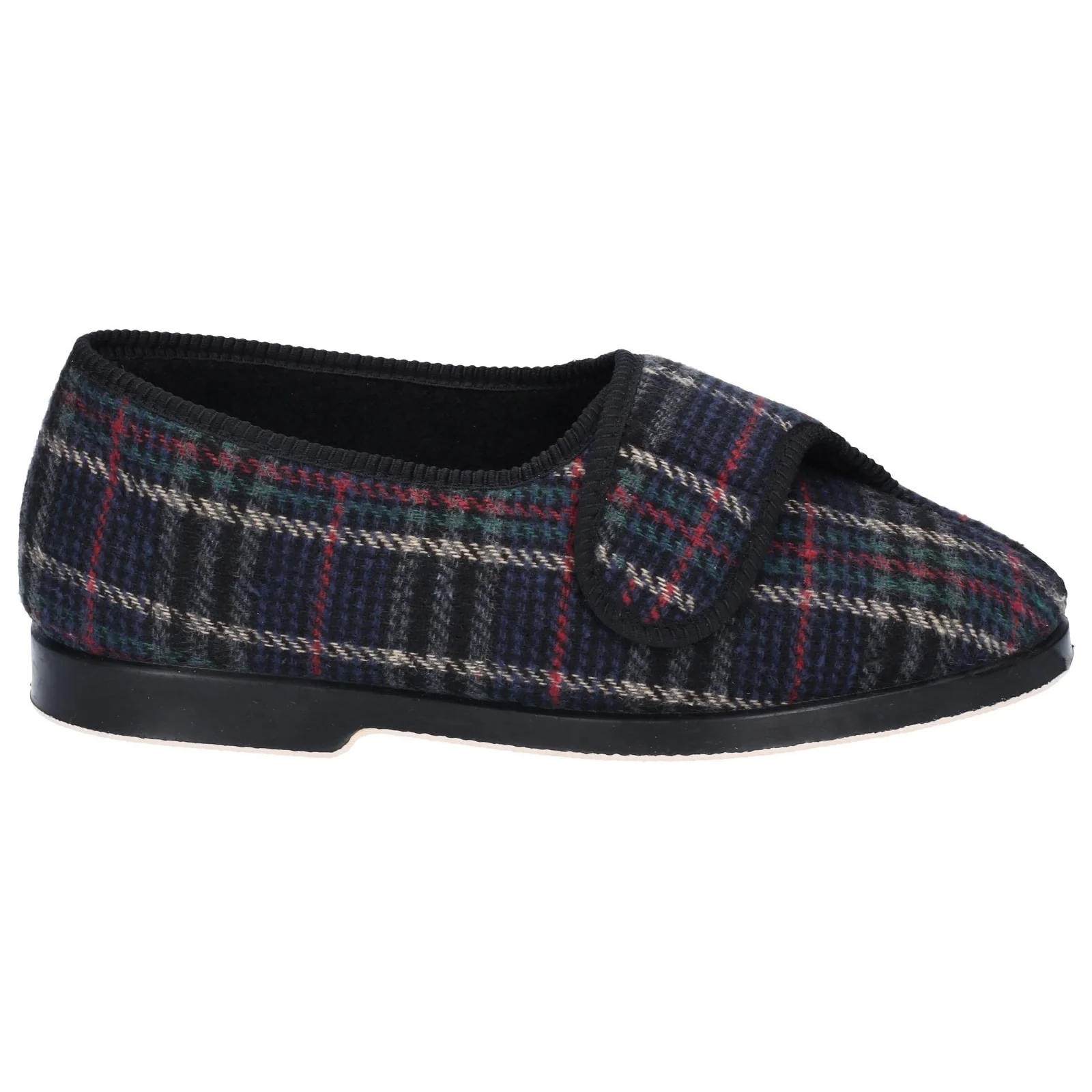 GBS Mens Bill Touch Fastening Slipper Check