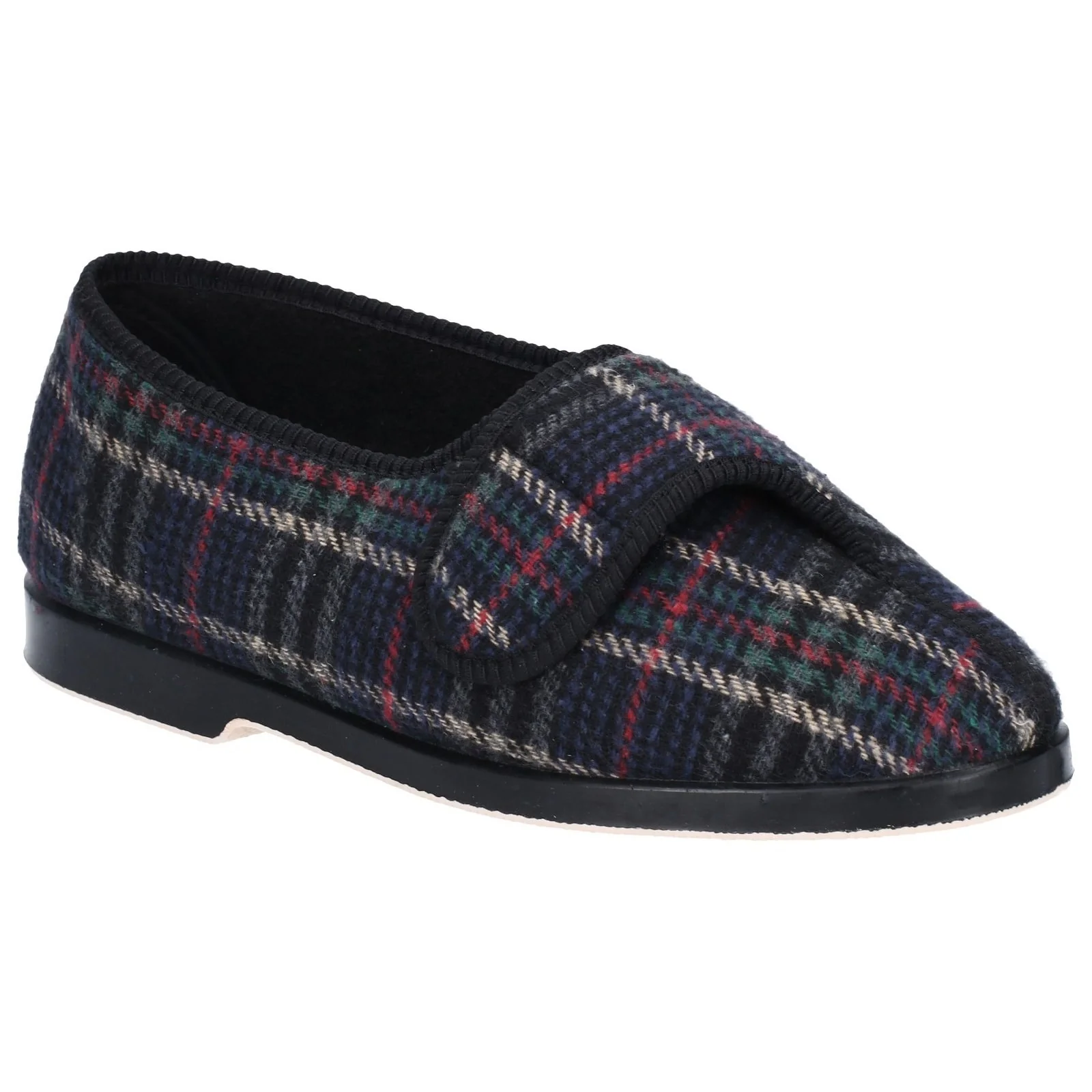 GBS Mens Bill Touch Fastening Slipper Check - Image 4
