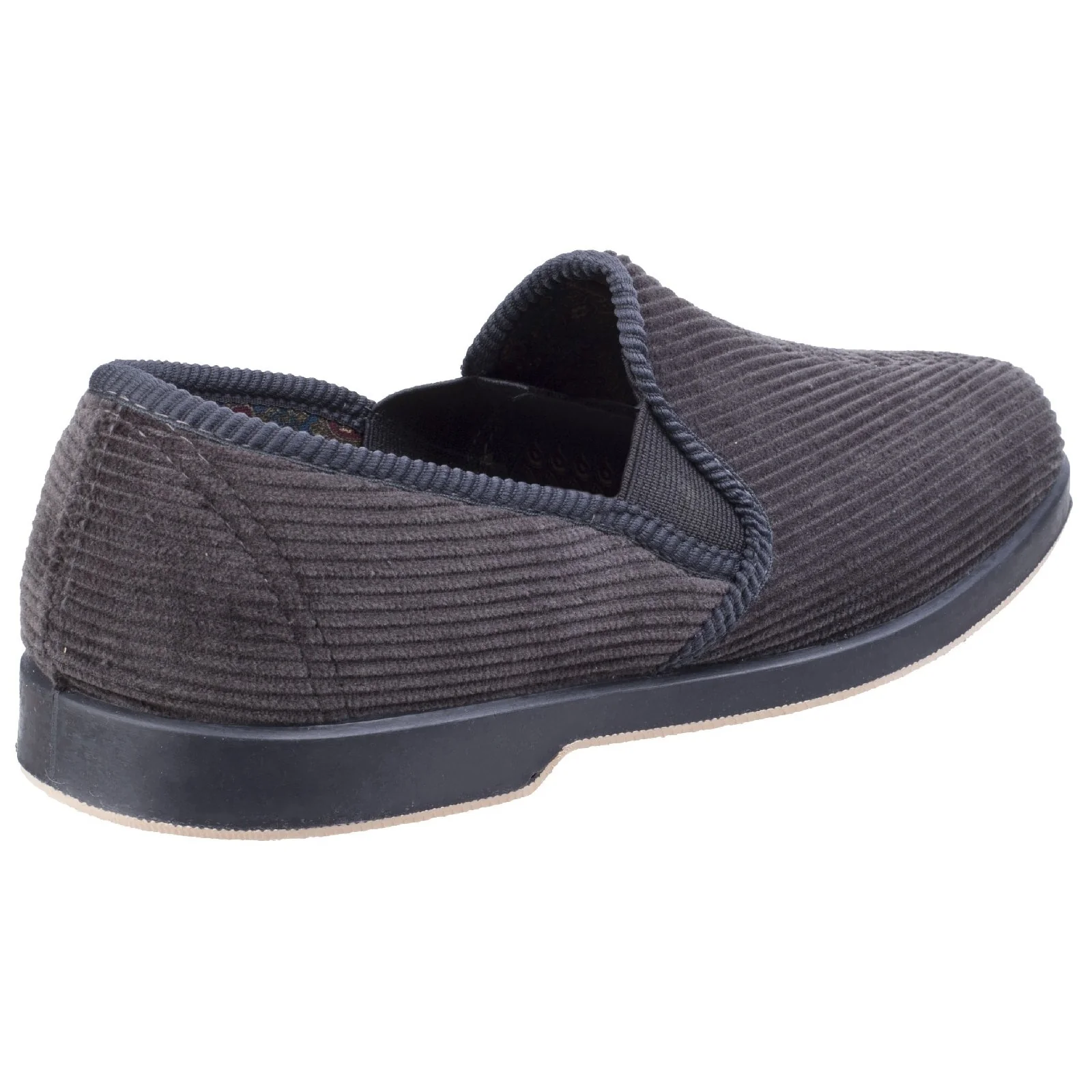 GBS Mens Twin Gusset Slipper Grey - Image 3