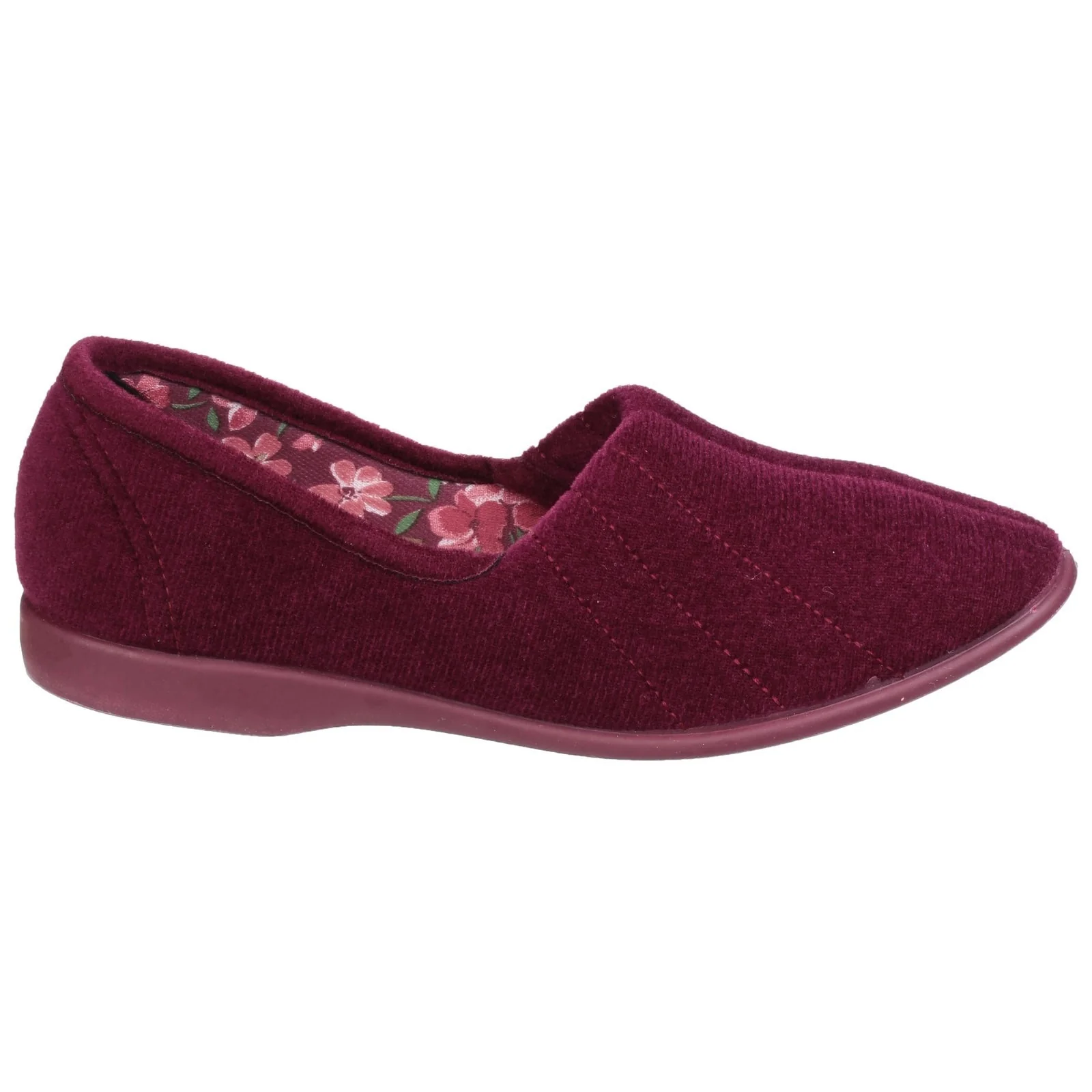 GBS Womens Audrey Ladies Slipper Burgundy
