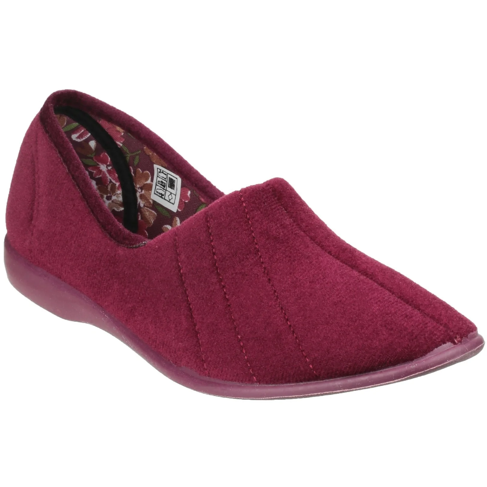 GBS Womens Audrey Ladies Slipper Burgundy - Image 5