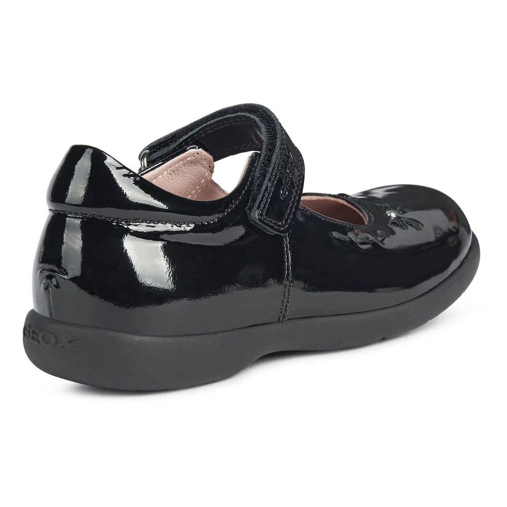 Geox Junior Girls Naimara Girl Ballerina Black Patent - Image 3