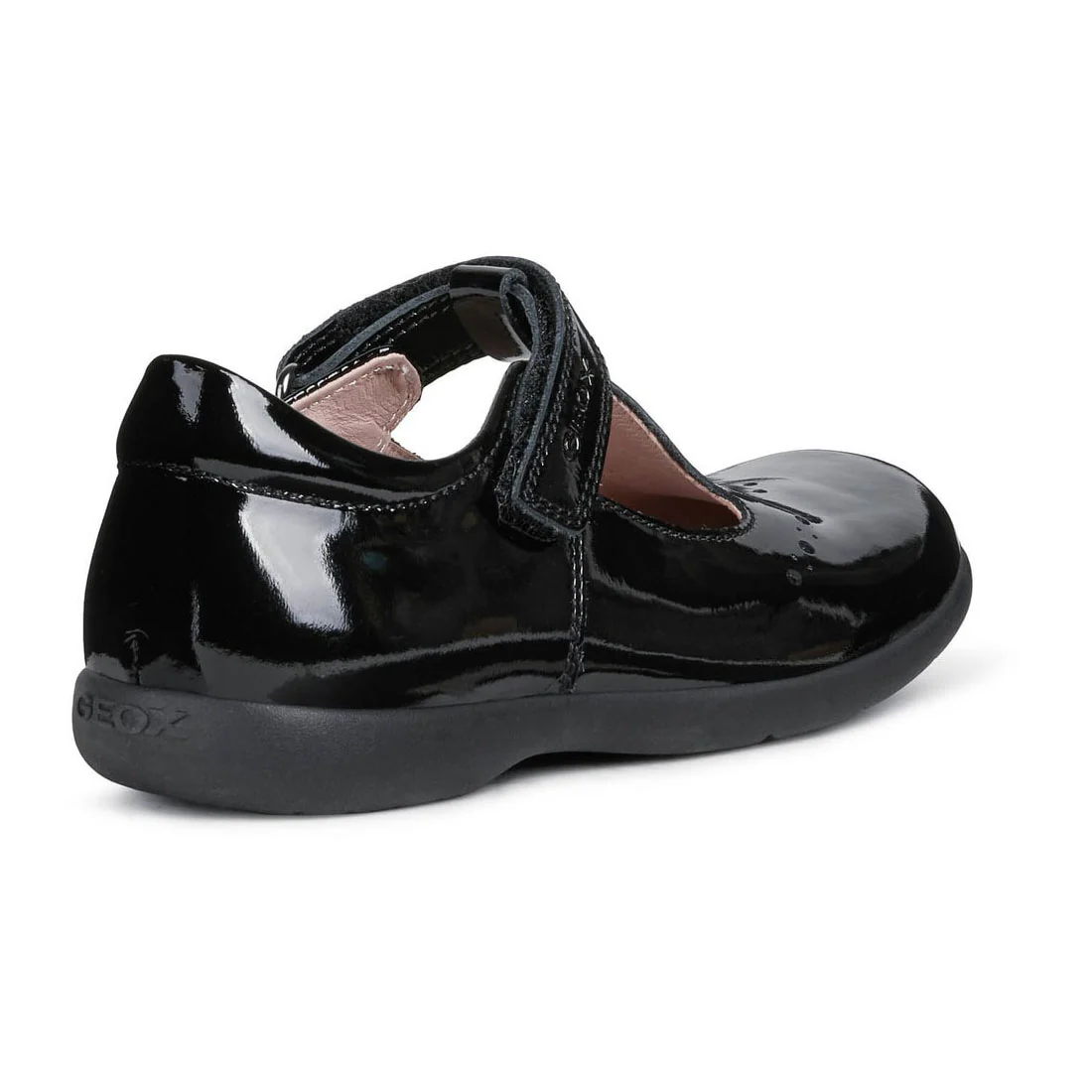 Geox Junior Girls Naimara Girl Ballerina Black Patent - Image 4