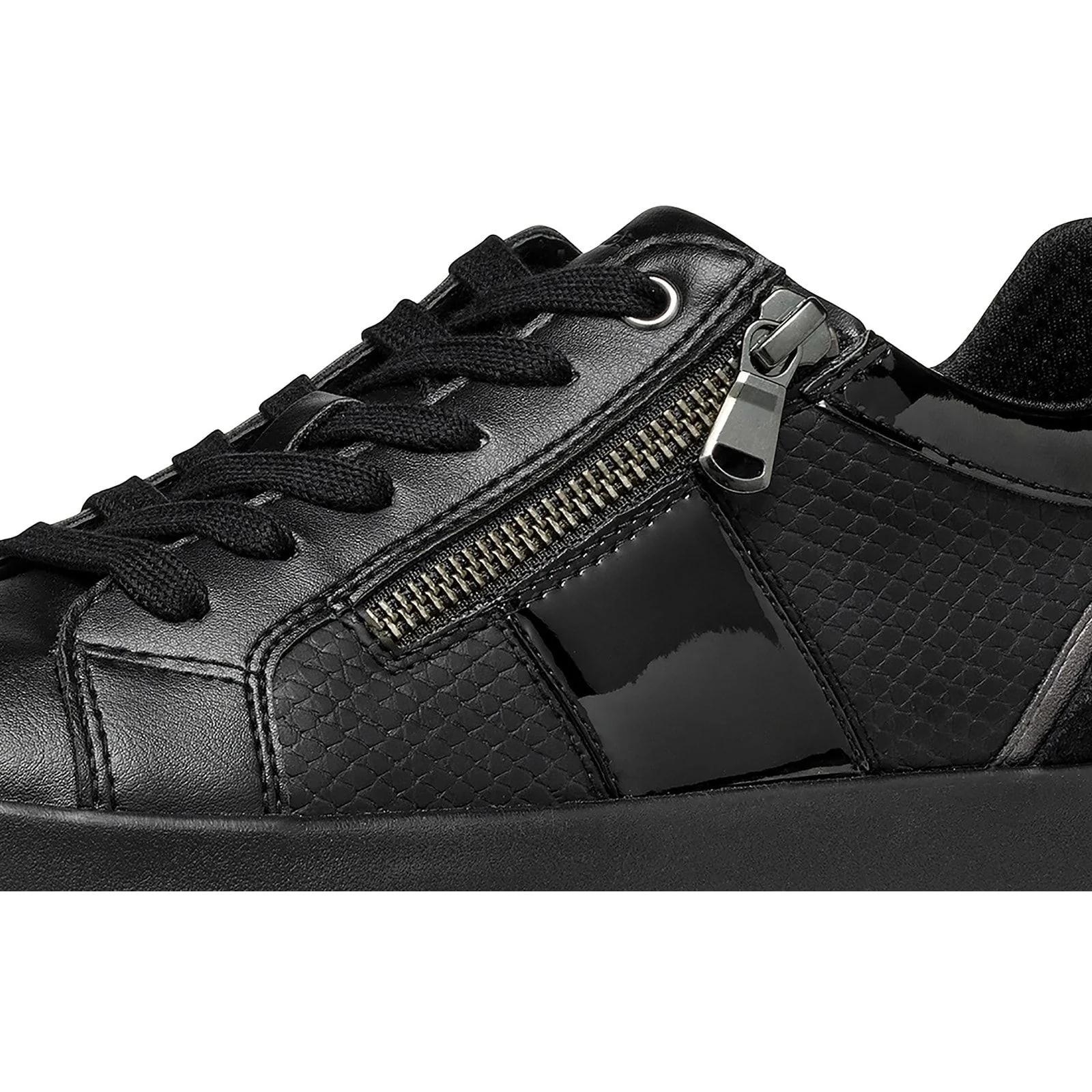 Geox Womens D BLOMIEE E SNEAKERS Black - Image 6