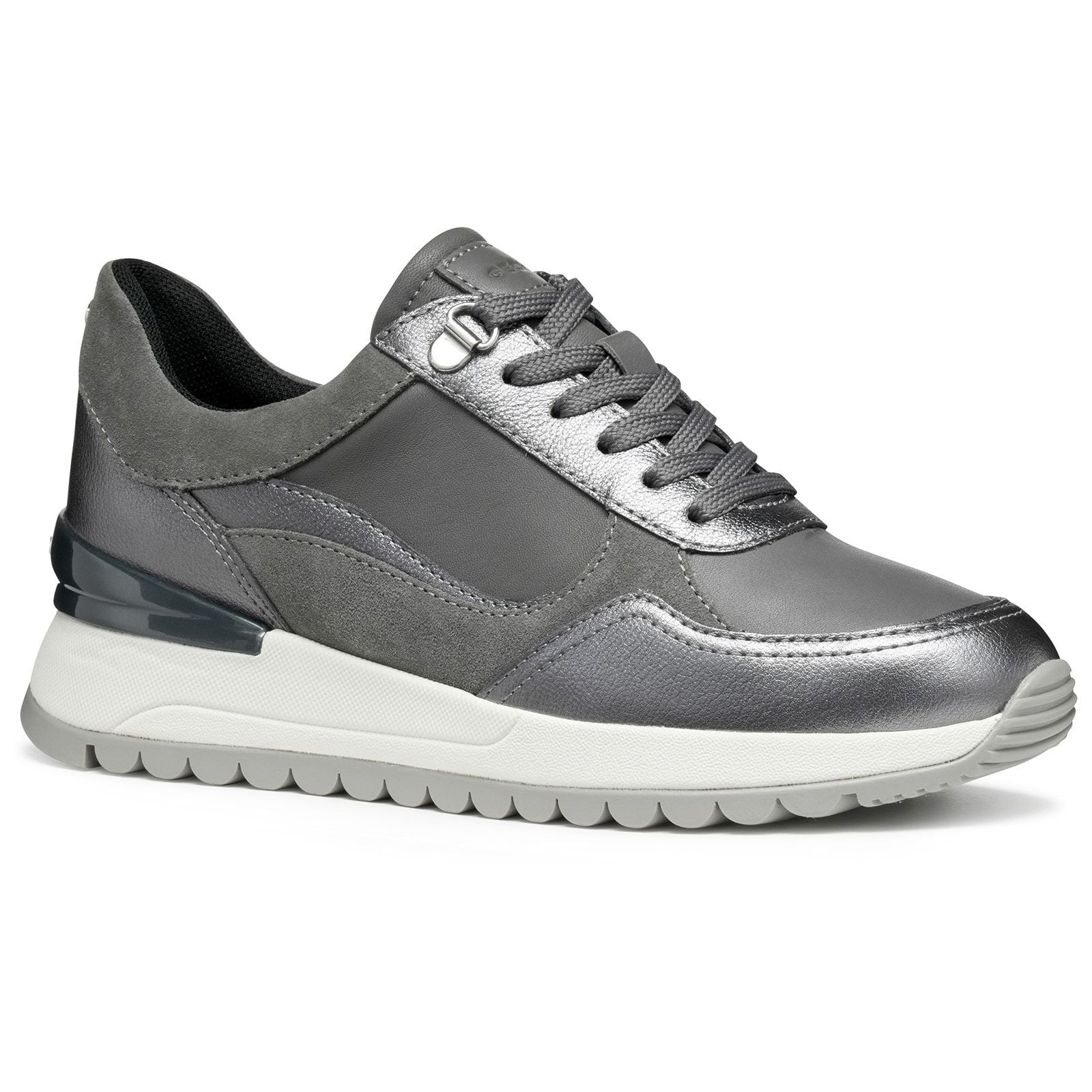 Geox Womens D DESYA A SNEAKERS Dark Grey/Gun - Image 5
