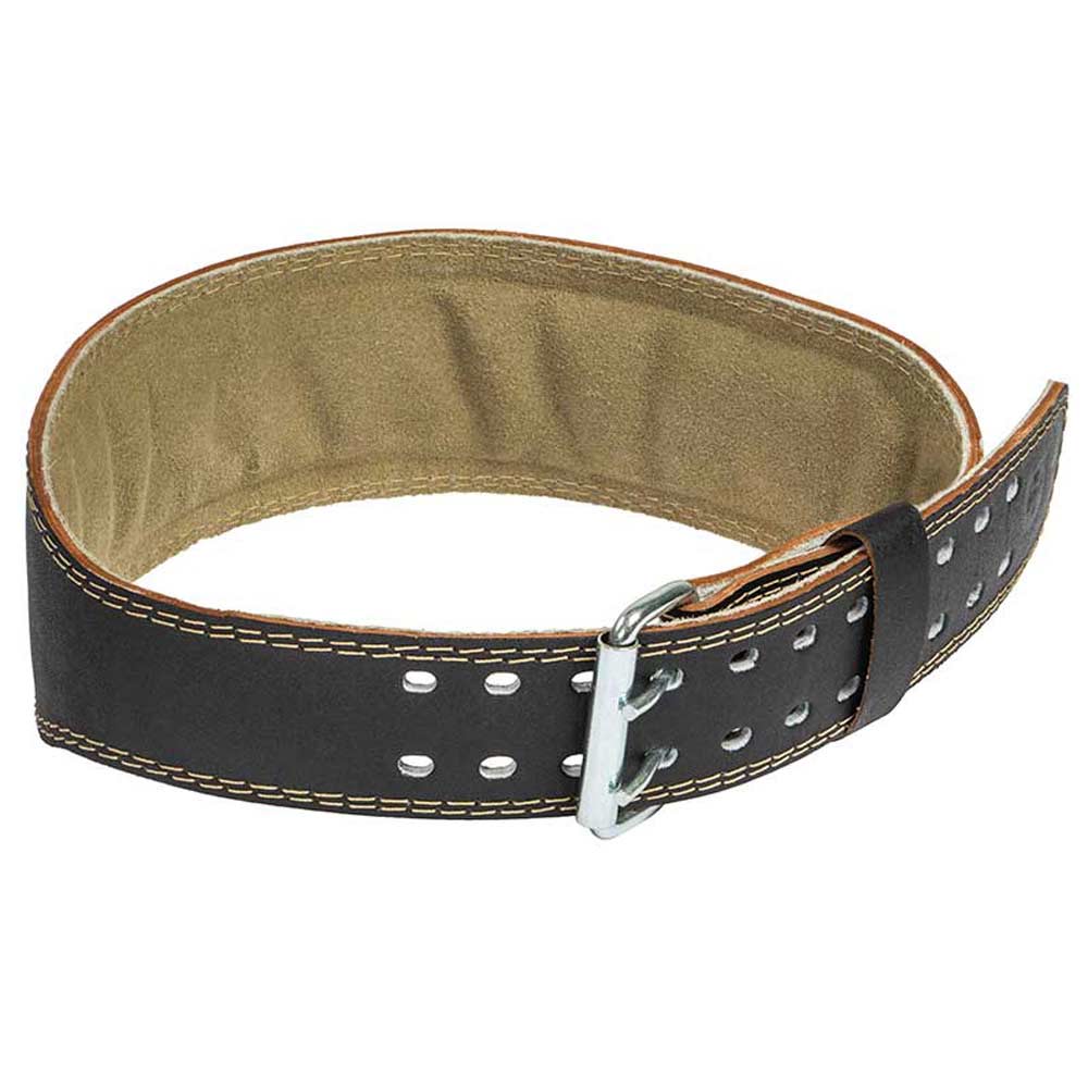 Harbinger 4" Padded Weight-Lifting Leather Belt - Image 2