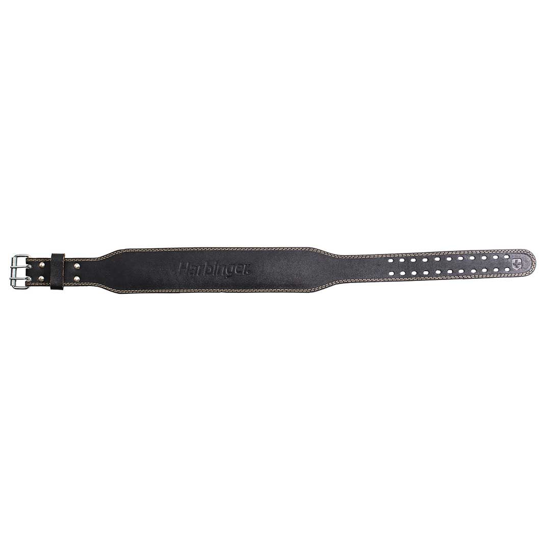 Harbinger 4" Padded Weight-Lifting Leather Belt - Image 3