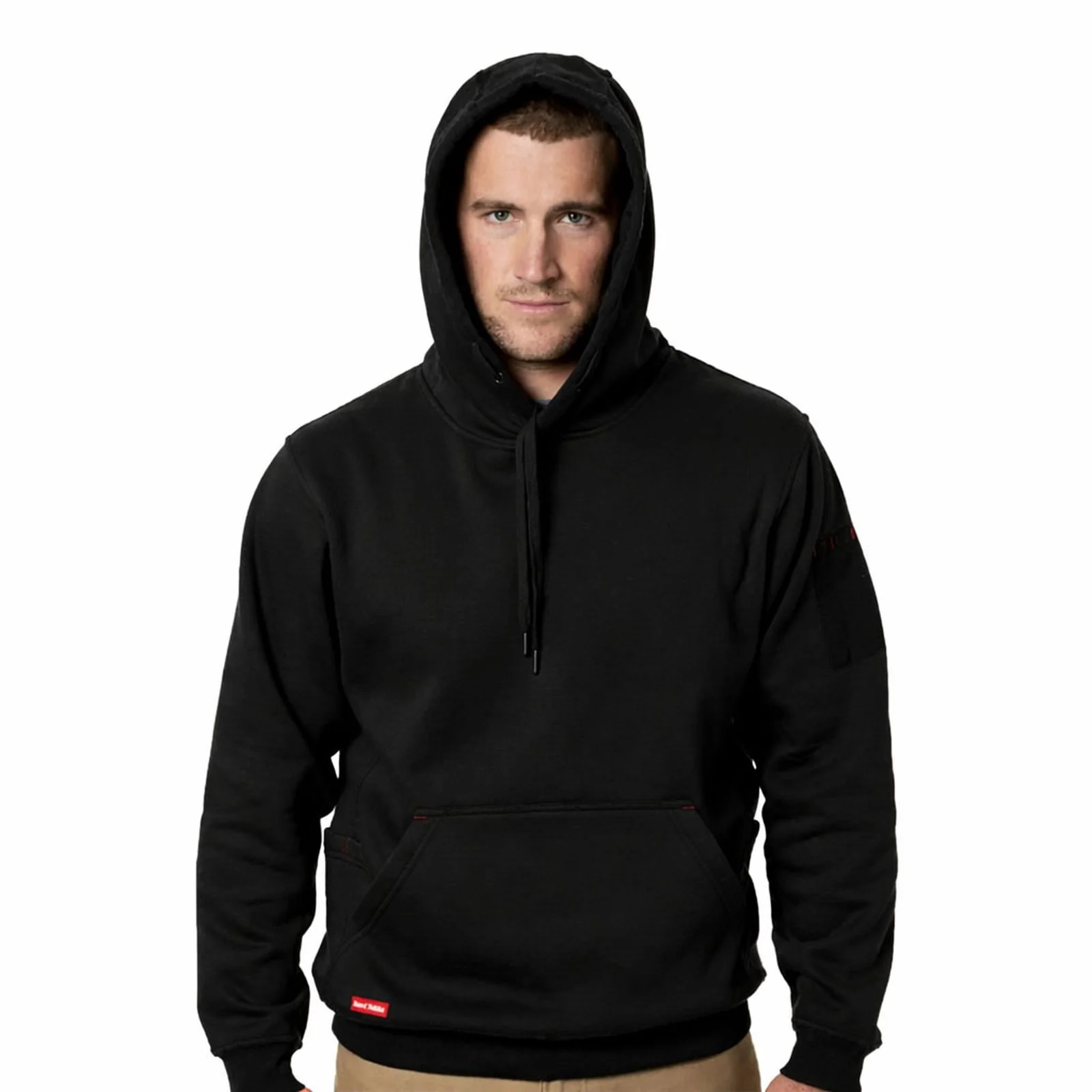 Hard Yakka Mens Brushed Fleece Hoodie Black