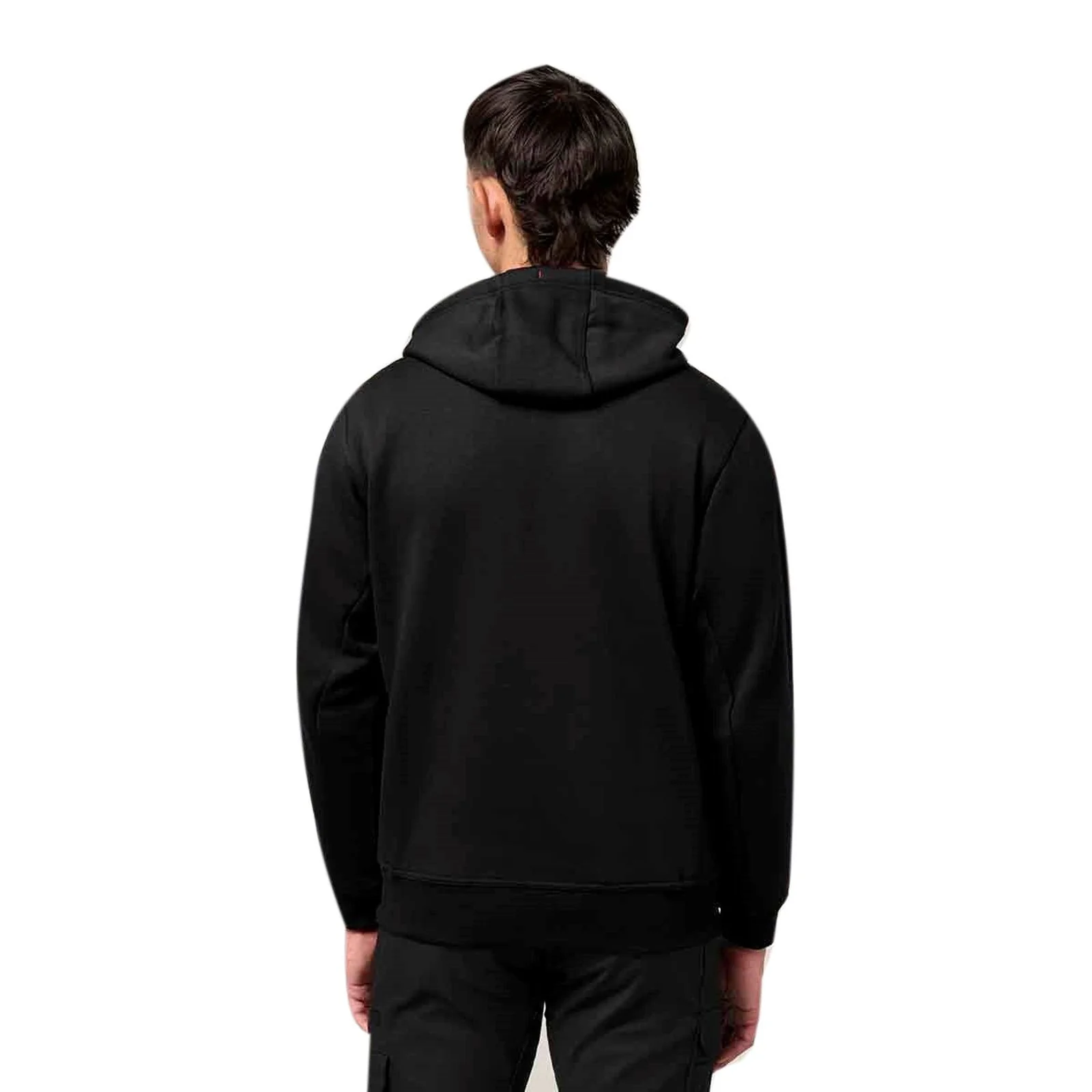 Hard Yakka Mens Brushed Fleece Hoodie Black - Image 2