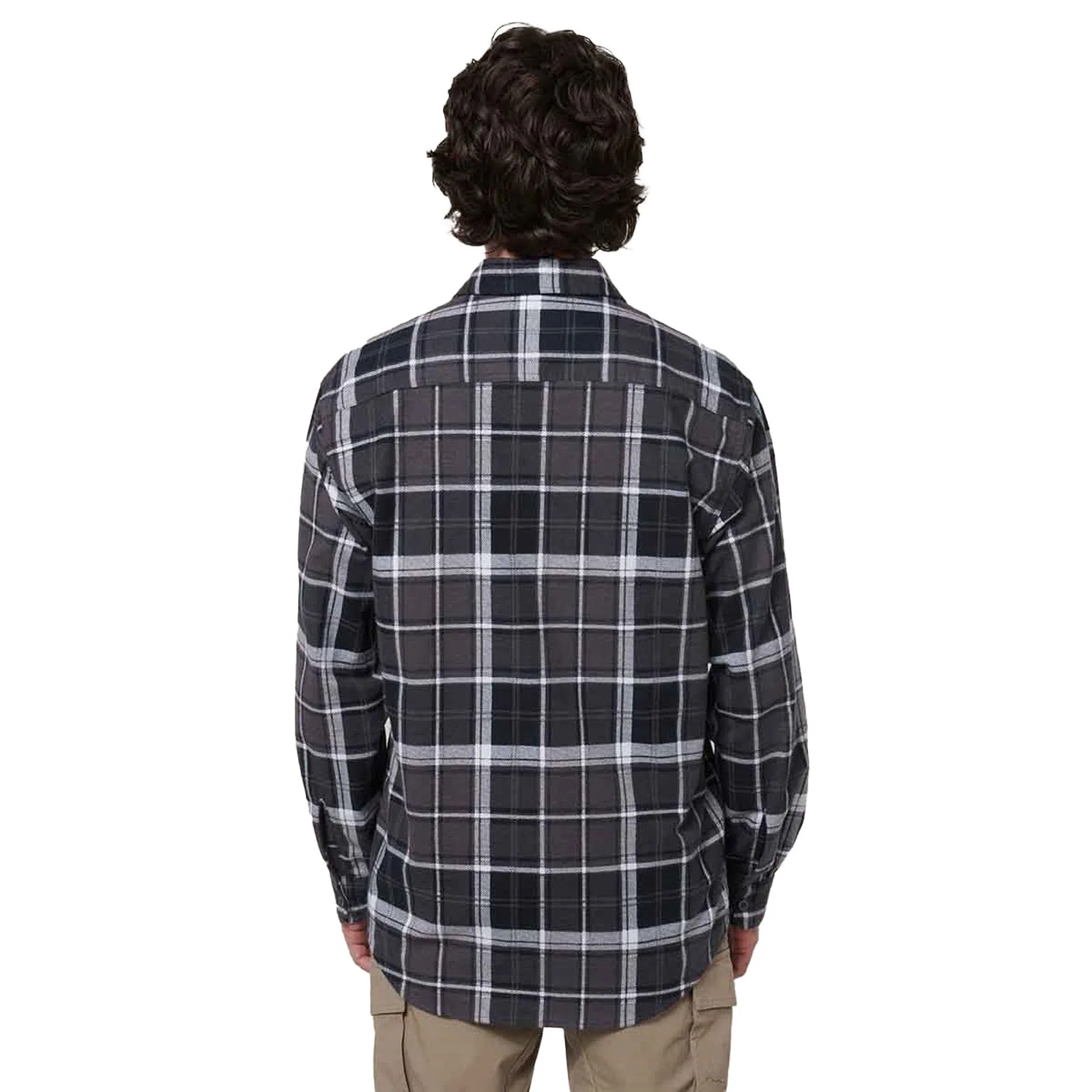 Hard Yakka Mens Core Flannel Shirt Charcoal - Image 2