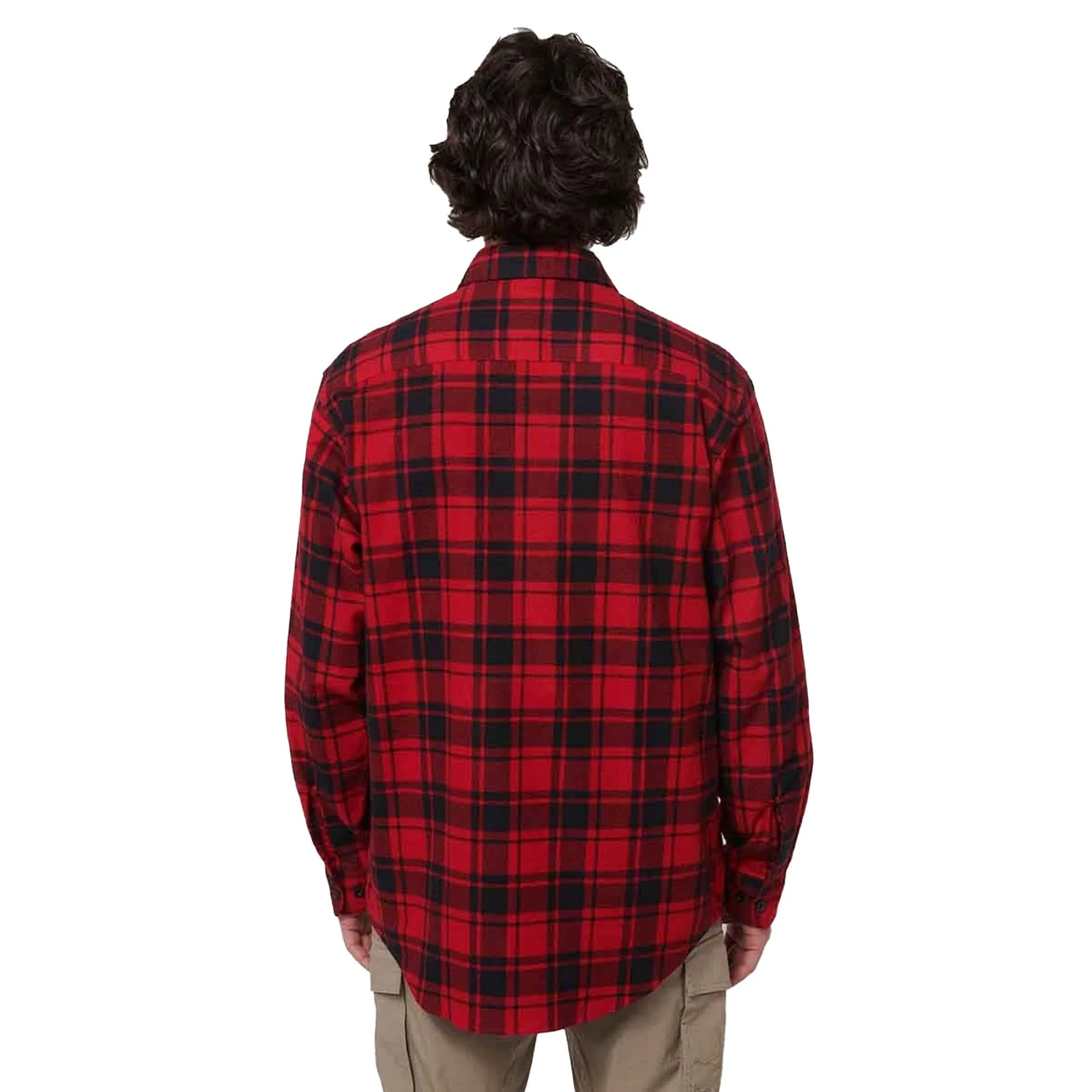 Hard Yakka Mens Core Flannel Shirt Red - Image 2