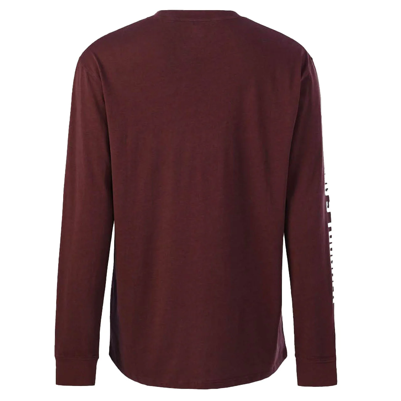 Hard Yakka Mens Heritage Icon Long Sleeve Tee Burgundy - Image 2