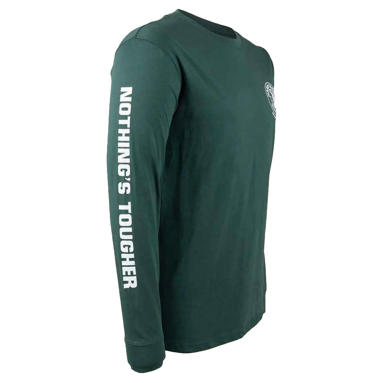 Hard Yakka Mens Heritage Icon Long Sleeve Tee Gardeners Green - Image 4
