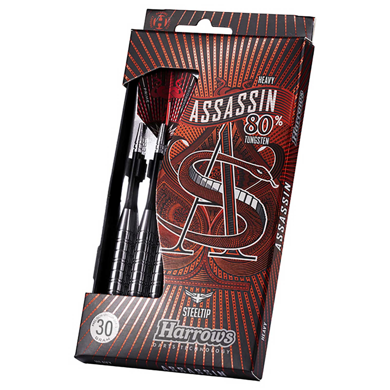 Harrows Assassin 80% Tungsten SteeltipĀ Darts - 30g - Image 3