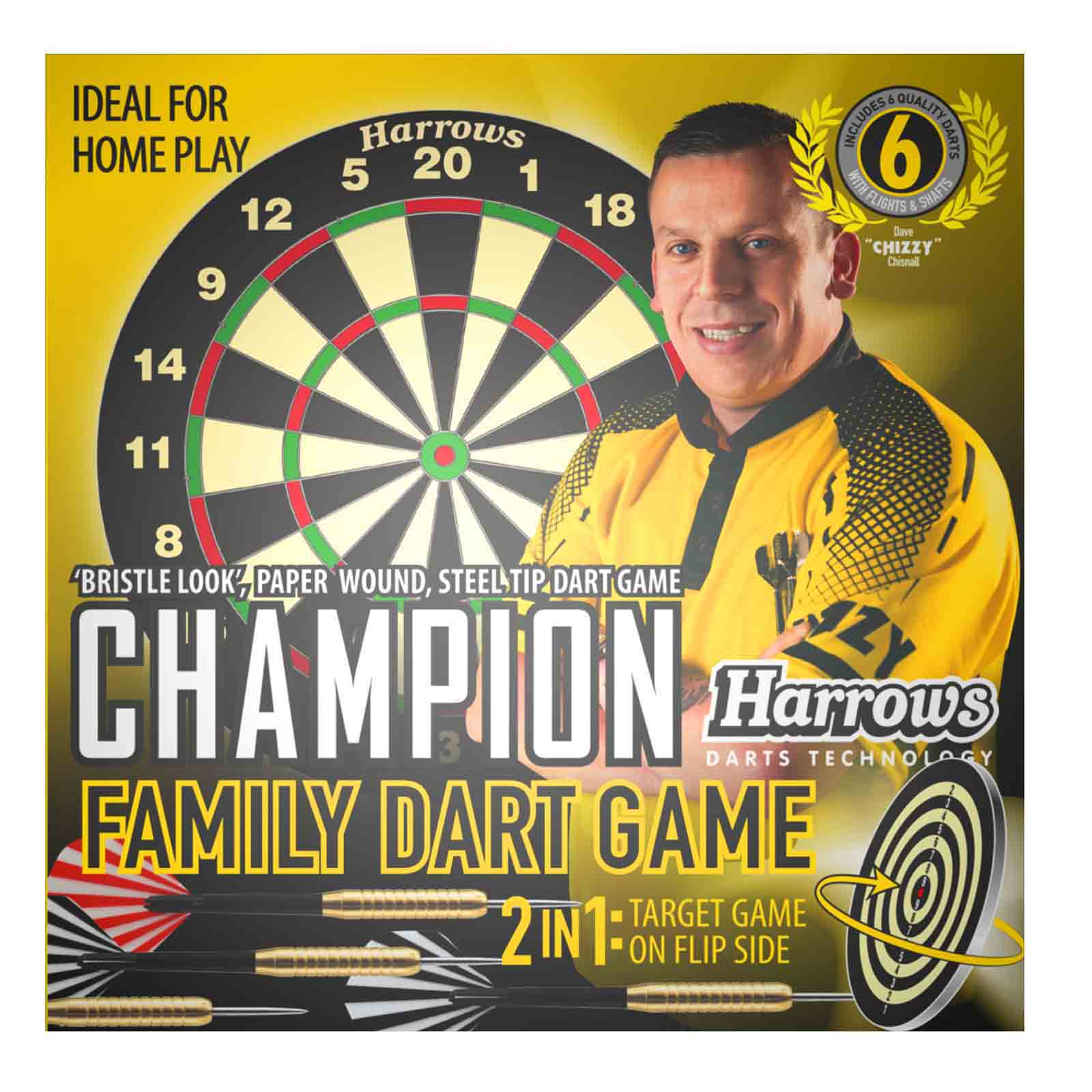 Harrows Champion 2 in 1 Family Dart Game
